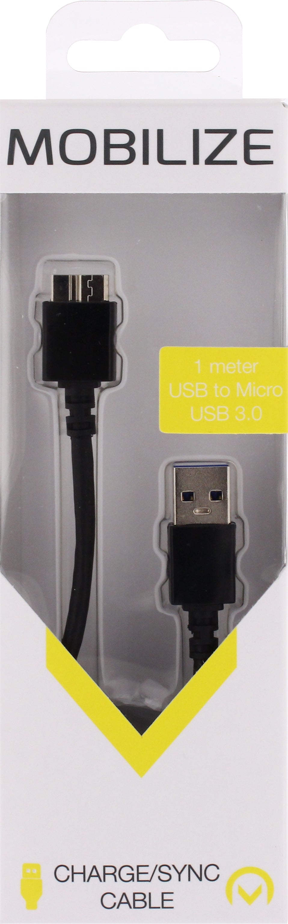 Mobilize Cable Usb To Micro Usb 3.0 1M. Black