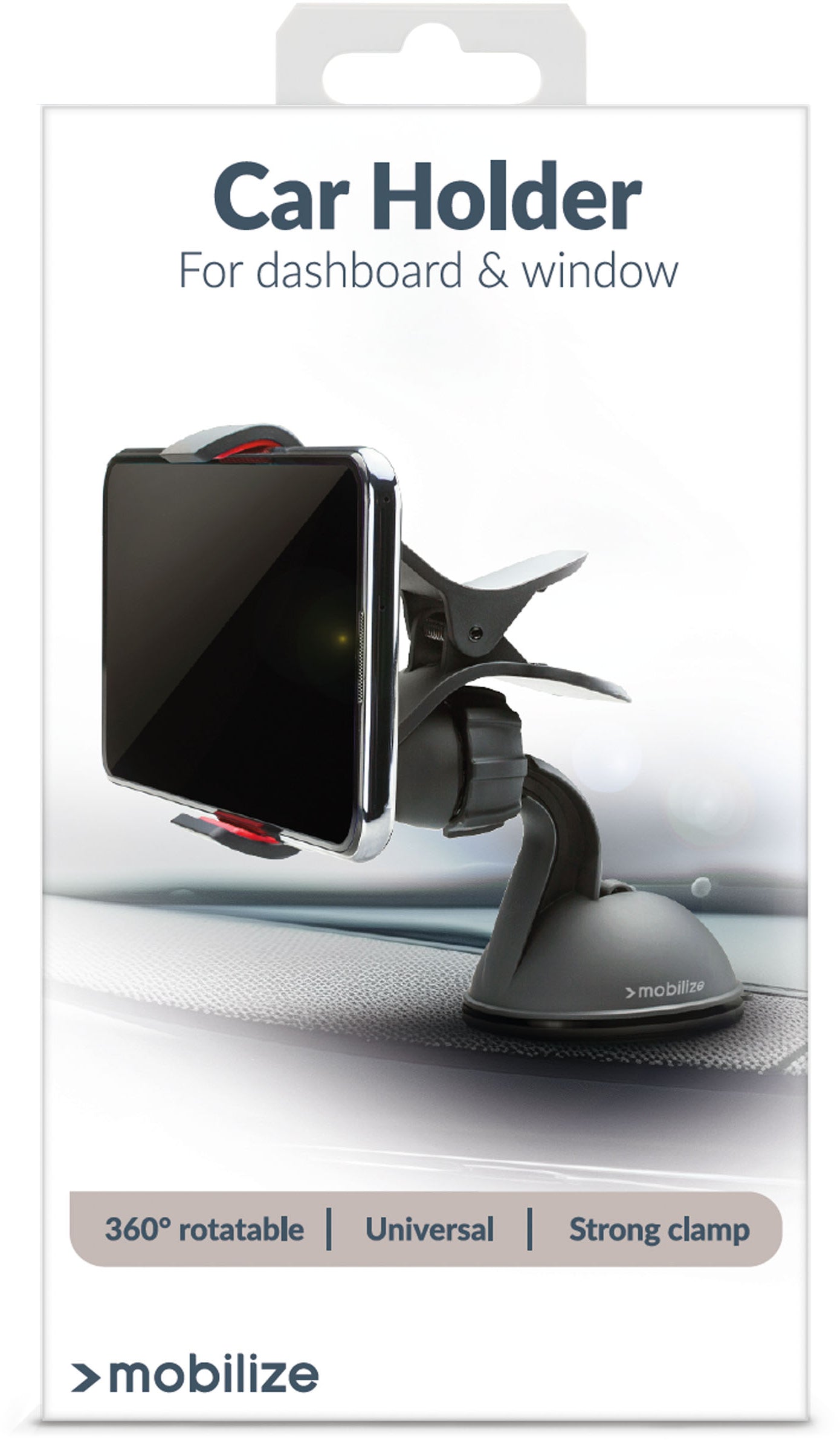 Mobilize Universal Car Holder Window Dashboard Black