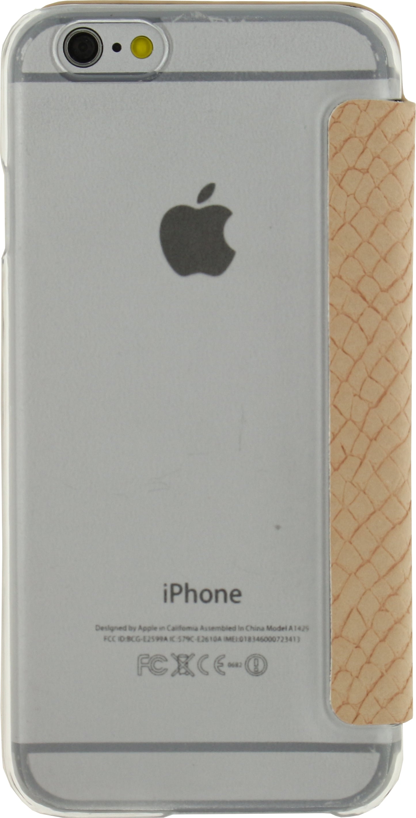 Mobilize Slim Gelly Booklet Apple Iphone 6/6S Soft Snake Creamy Rose
