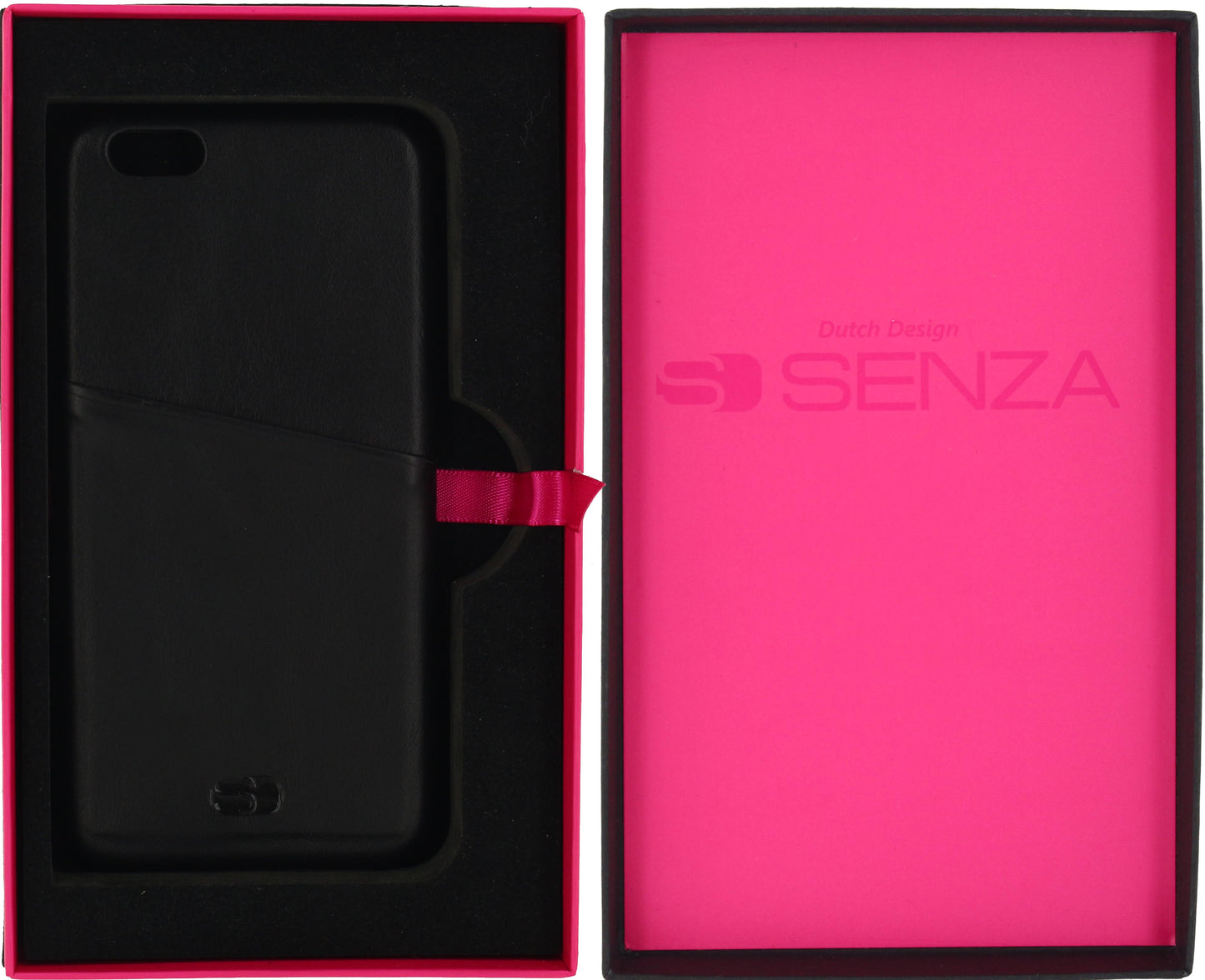 Senza Pure Leather Cover With Card Slot Apple Iphone 6/6S Deep Black