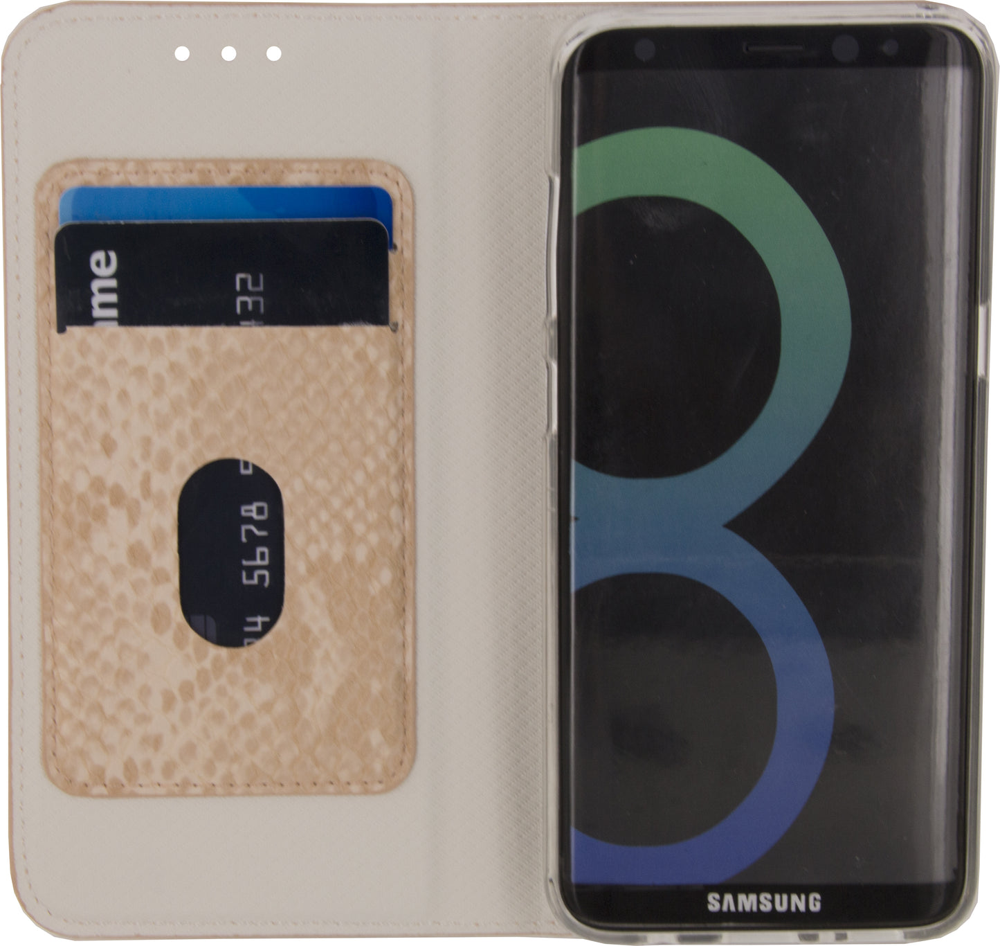 Mobilize Special Premium Gelly Book Case Samsung Galaxy S8 Snake Light Peach
