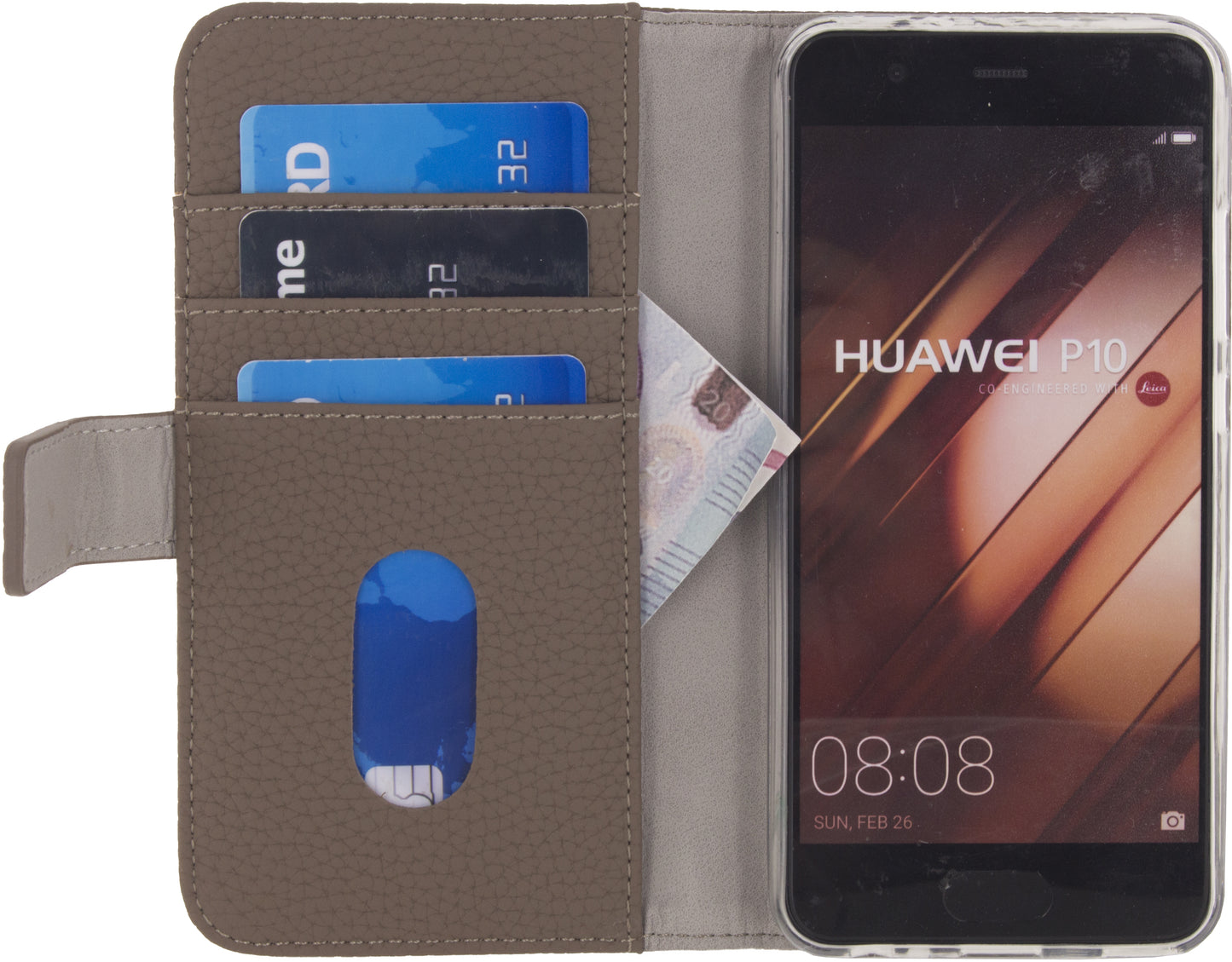 Mobilize Elite Gelly Wallet Book Case Huawei P10 Taupe