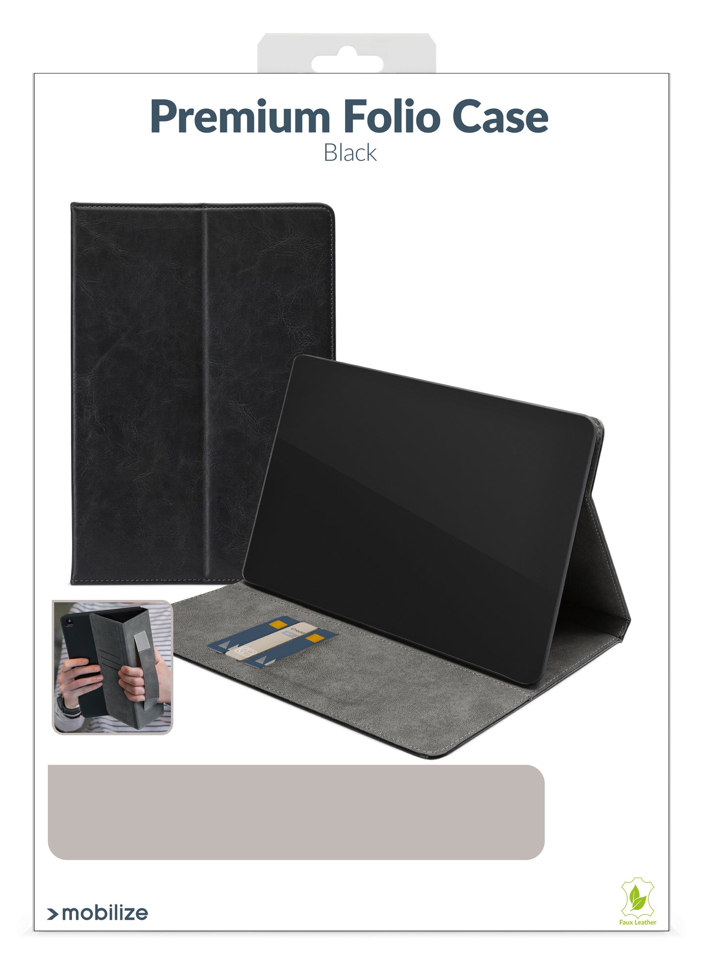 Mobilize Premium Folio Case Apple Ipad 9.7 2017/2018/Air/Air 2/Pro 9.7 Black