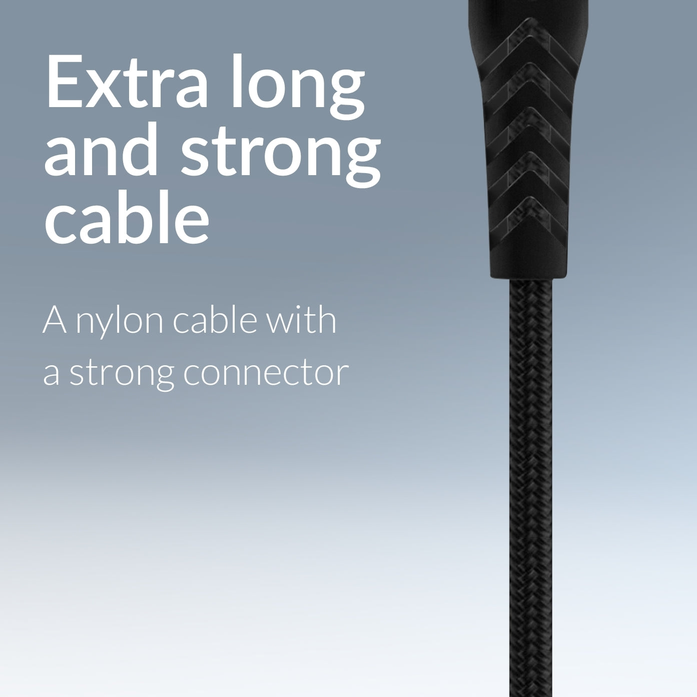 Mobilize Strong Nylon Cable Usb To Apple Mfi Lightning 1M. 12W Black