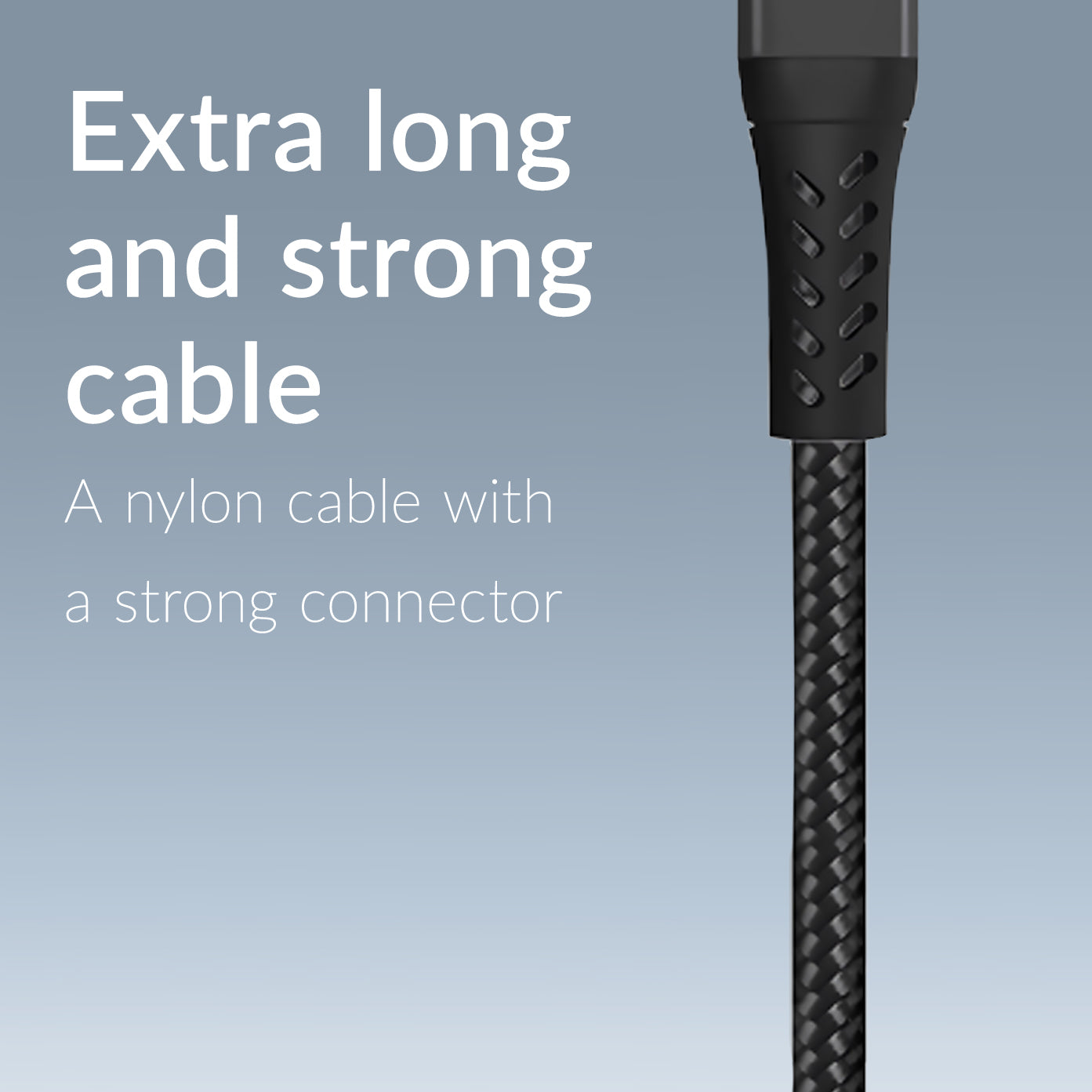 Mobilize Strong Nylon Cable Usb-C To Mfi Lightning 2M. 60W Black
