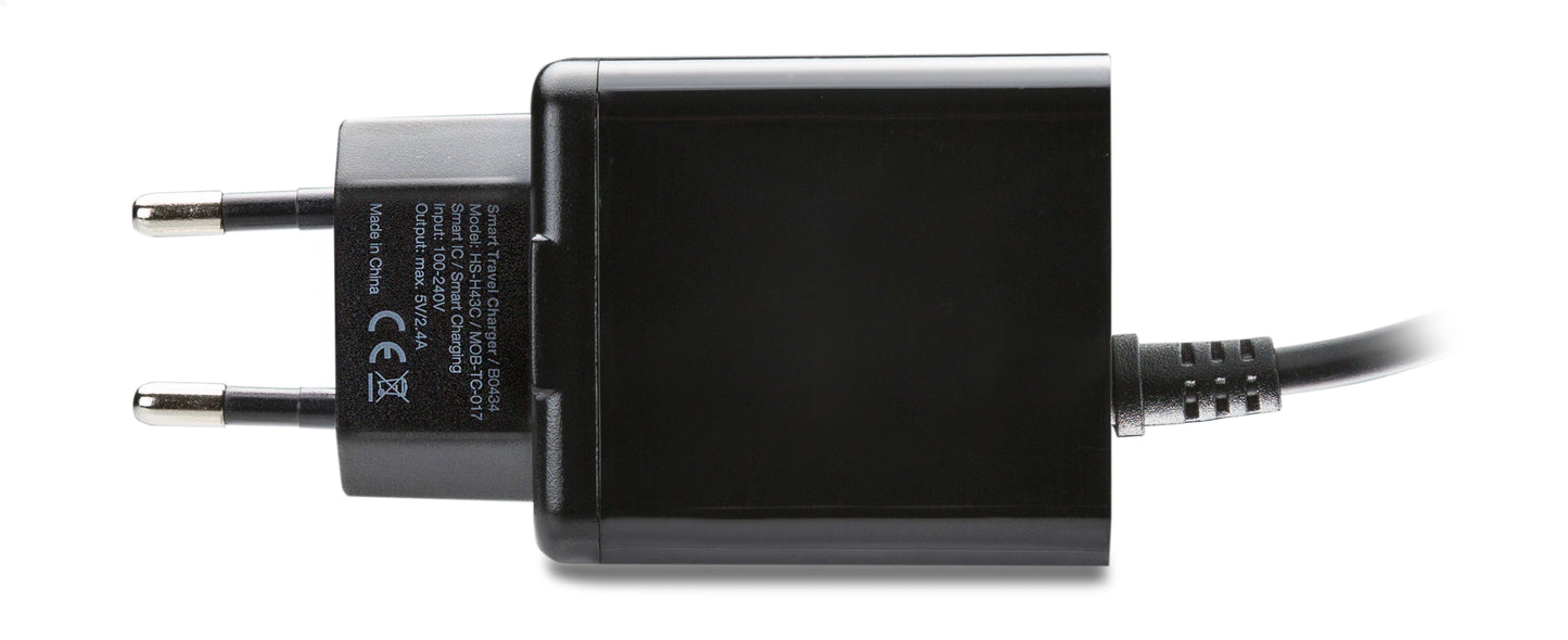 Mobilize Wall Charger Micro Usb 12W 1M. Black