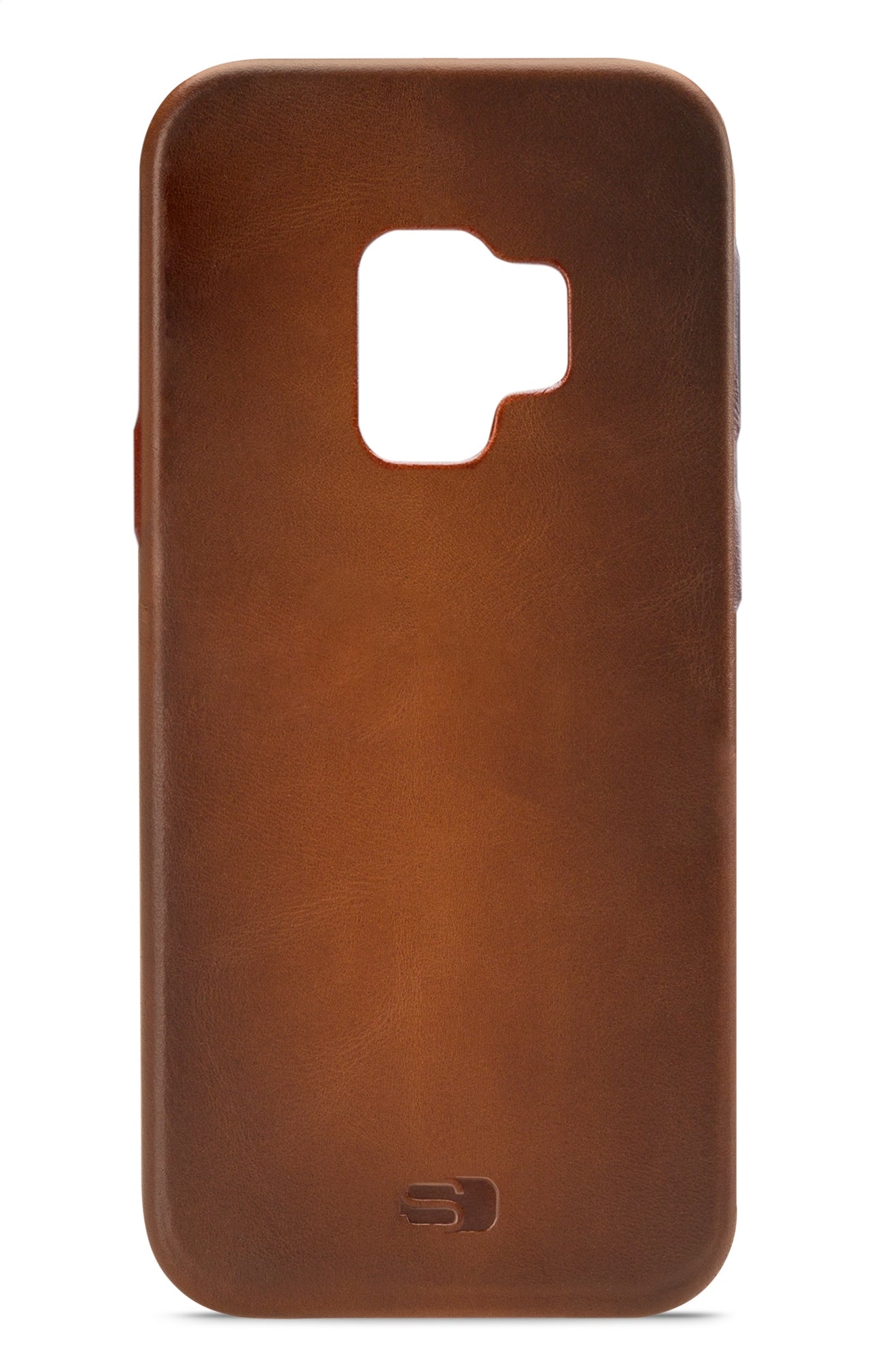 Senza Desire Leather Cover Samsung Galaxy S9 Burned Cognac