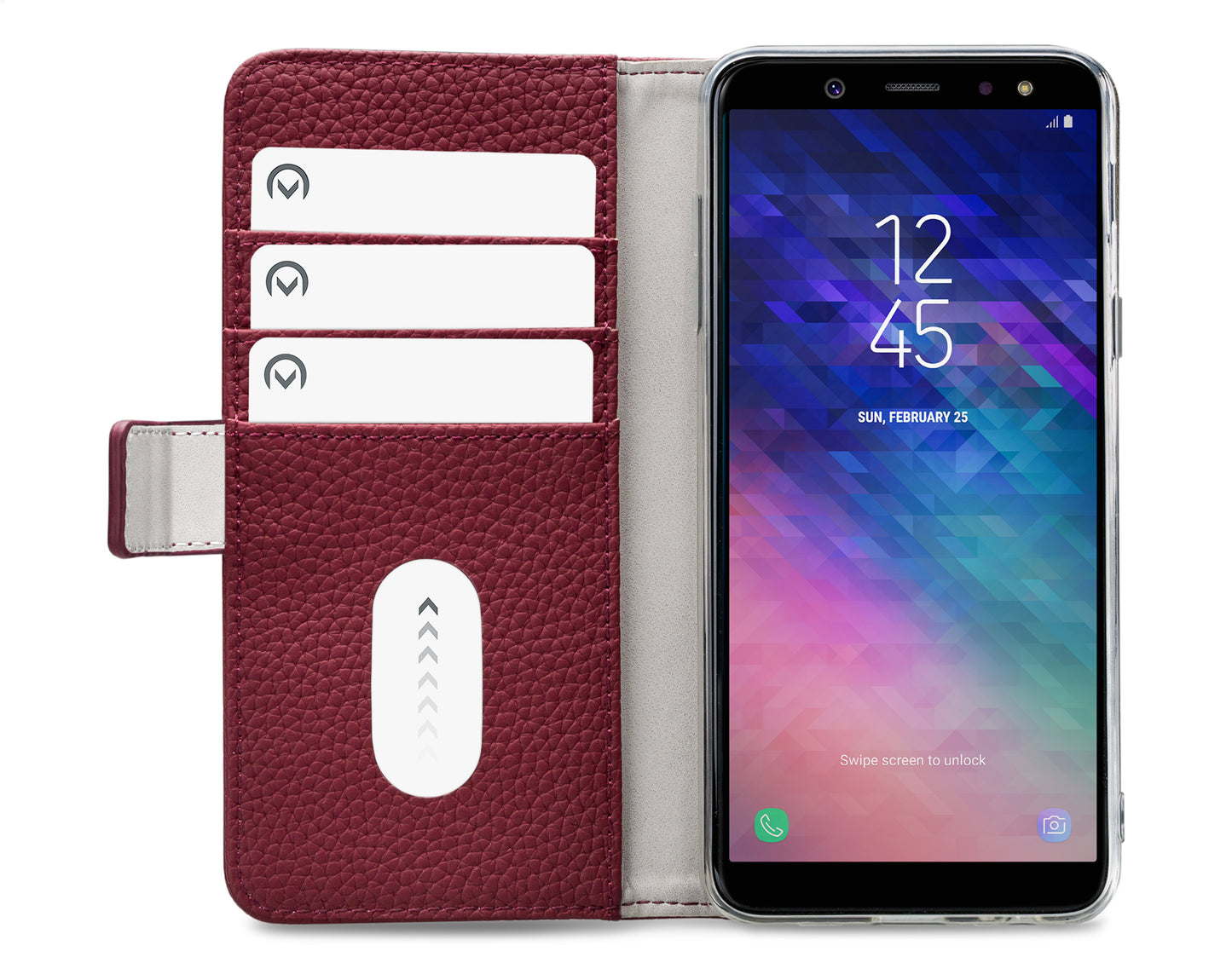 Mobilize Elite Gelly Wallet Book Case Samsung Galaxy A6+ 2018 Burgundy