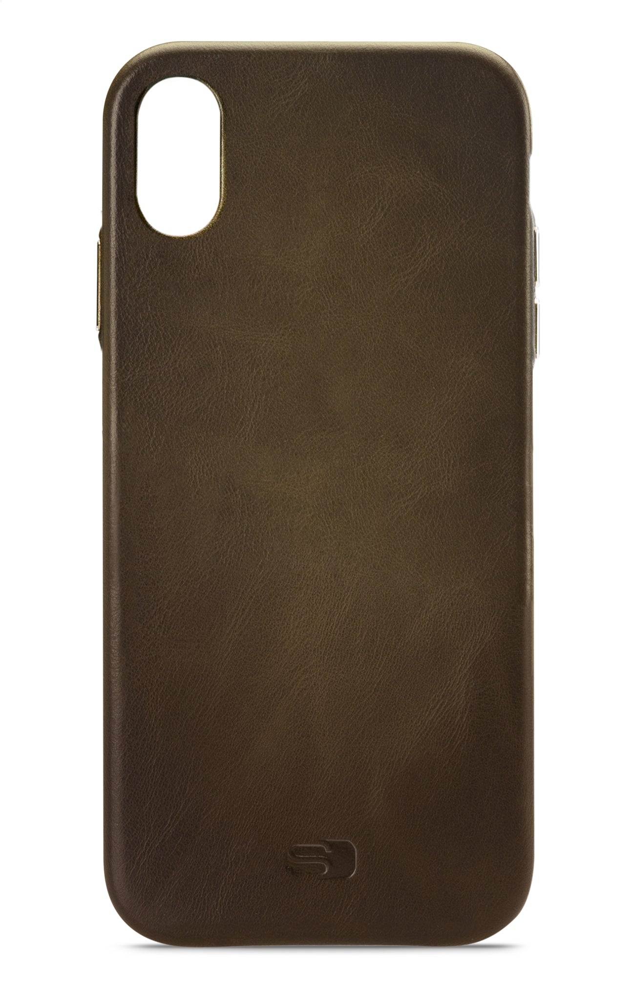 Senza Desire Leather Cover Apple Iphone Xs Max Burned Olive
