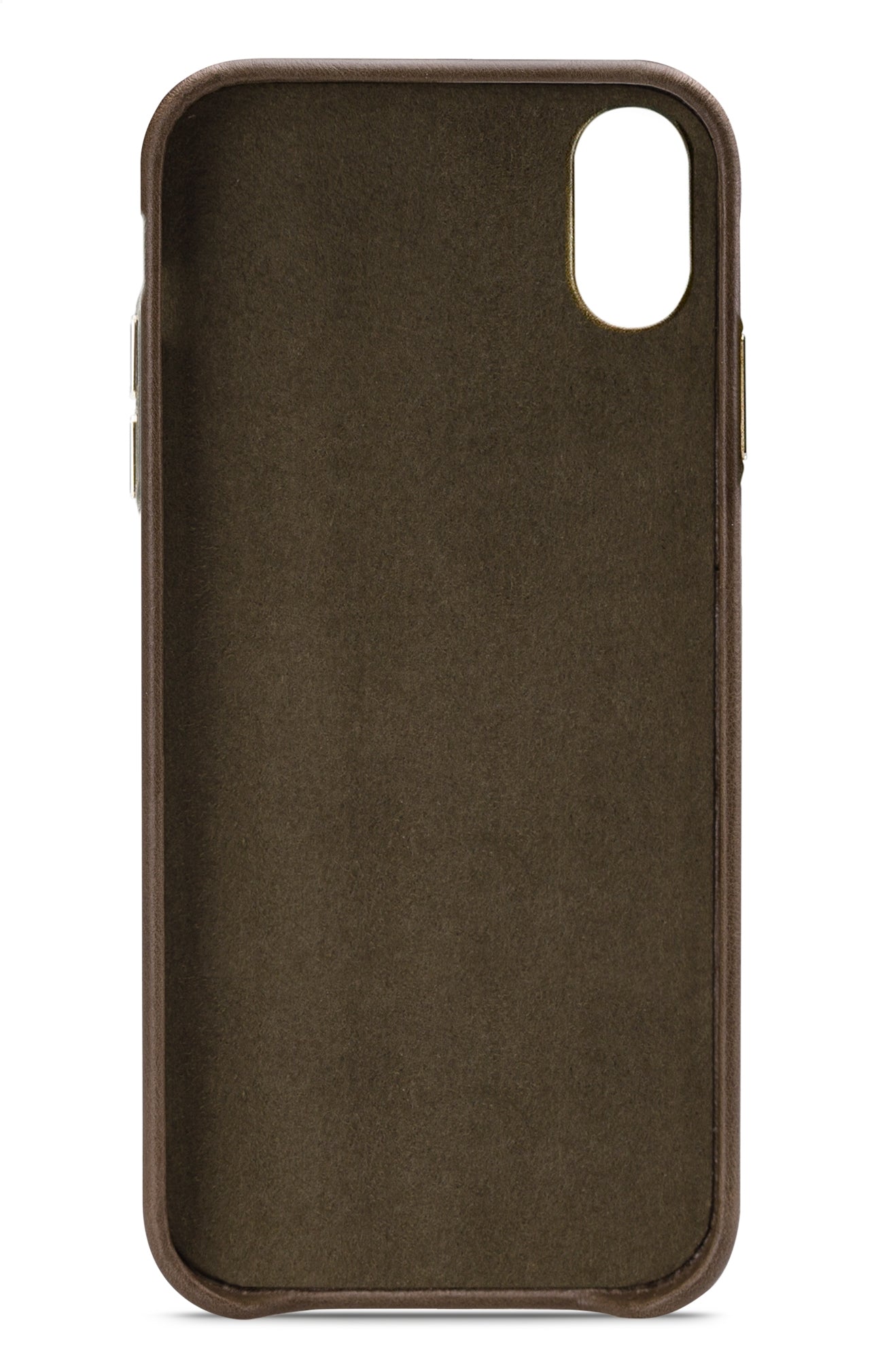 Senza Desire Leather Cover Apple Iphone Xs Max Burned Olive