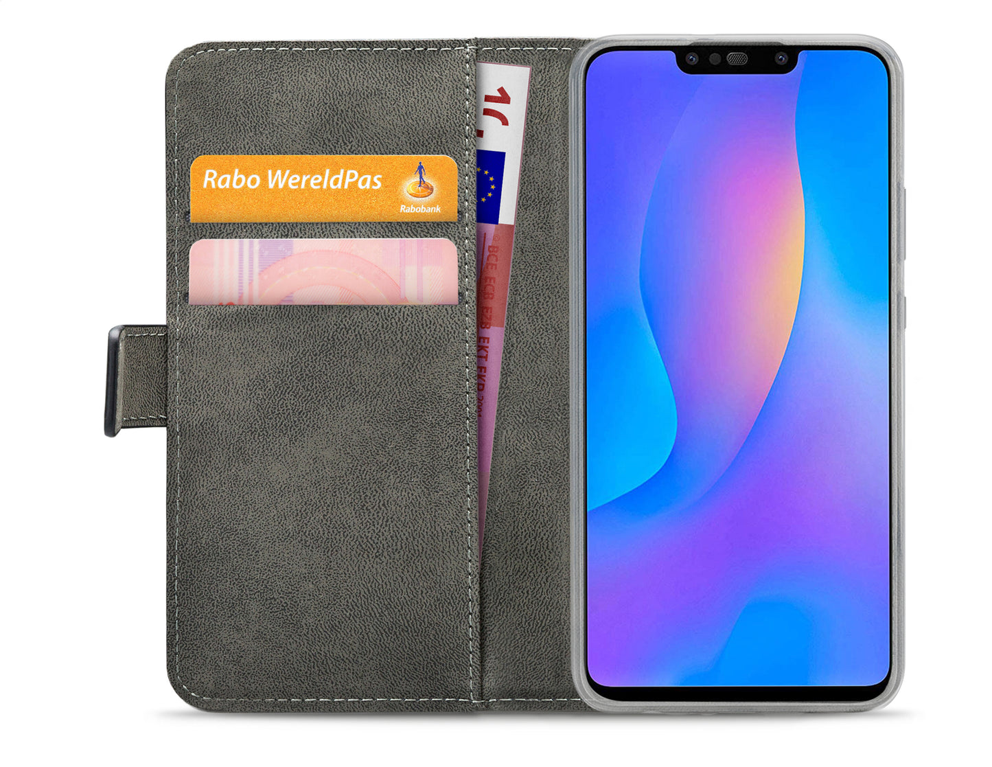 Mobilize Elite Gelly Wallet Book Case Huawei P Smart+ 2019 Black