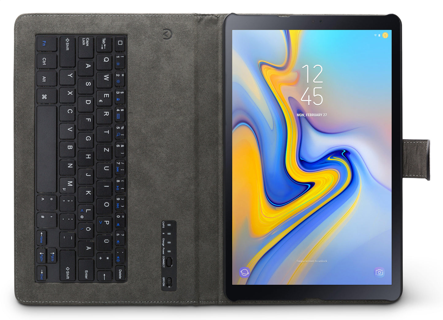 Mobilize Premium Bluetooth Keyboard Case Samsung Galaxy Tab A 10.5 2018 Black Qwertz
