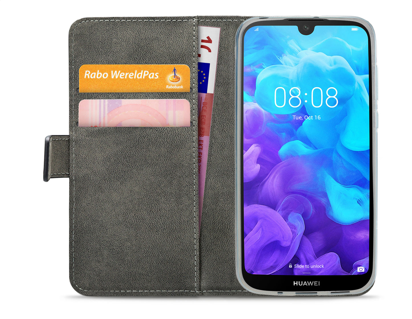 Mobilize Classic Gelly Wallet Book Case Huawei Y5 2019 Black