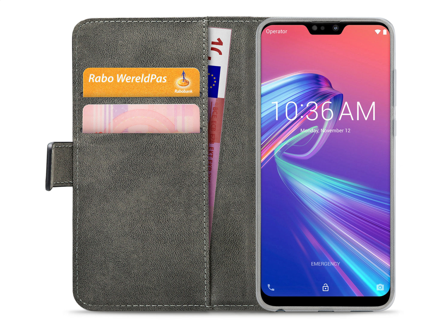 Mobilize Classic Gelly Wallet Book Case Asus Zenfone Max Pro (M2) Zb631Kl Black