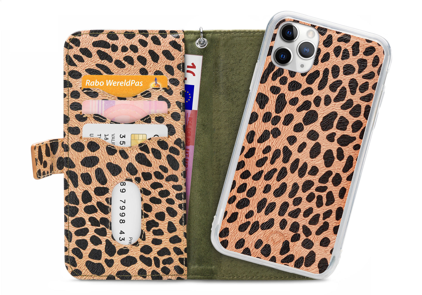 Mobilize 2In1 Gelly Zipper Case Apple Iphone 11 Pro Olive/Leopard