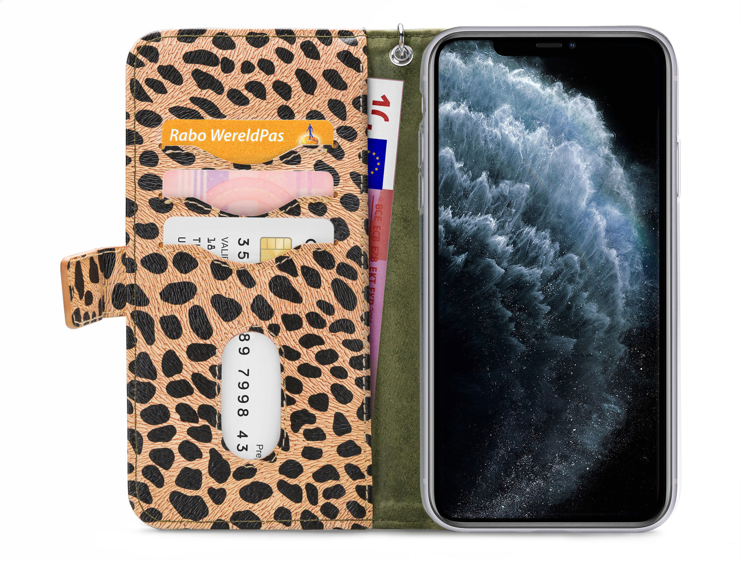 Mobilize 2In1 Gelly Zipper Case Apple Iphone 11 Pro Olive/Leopard