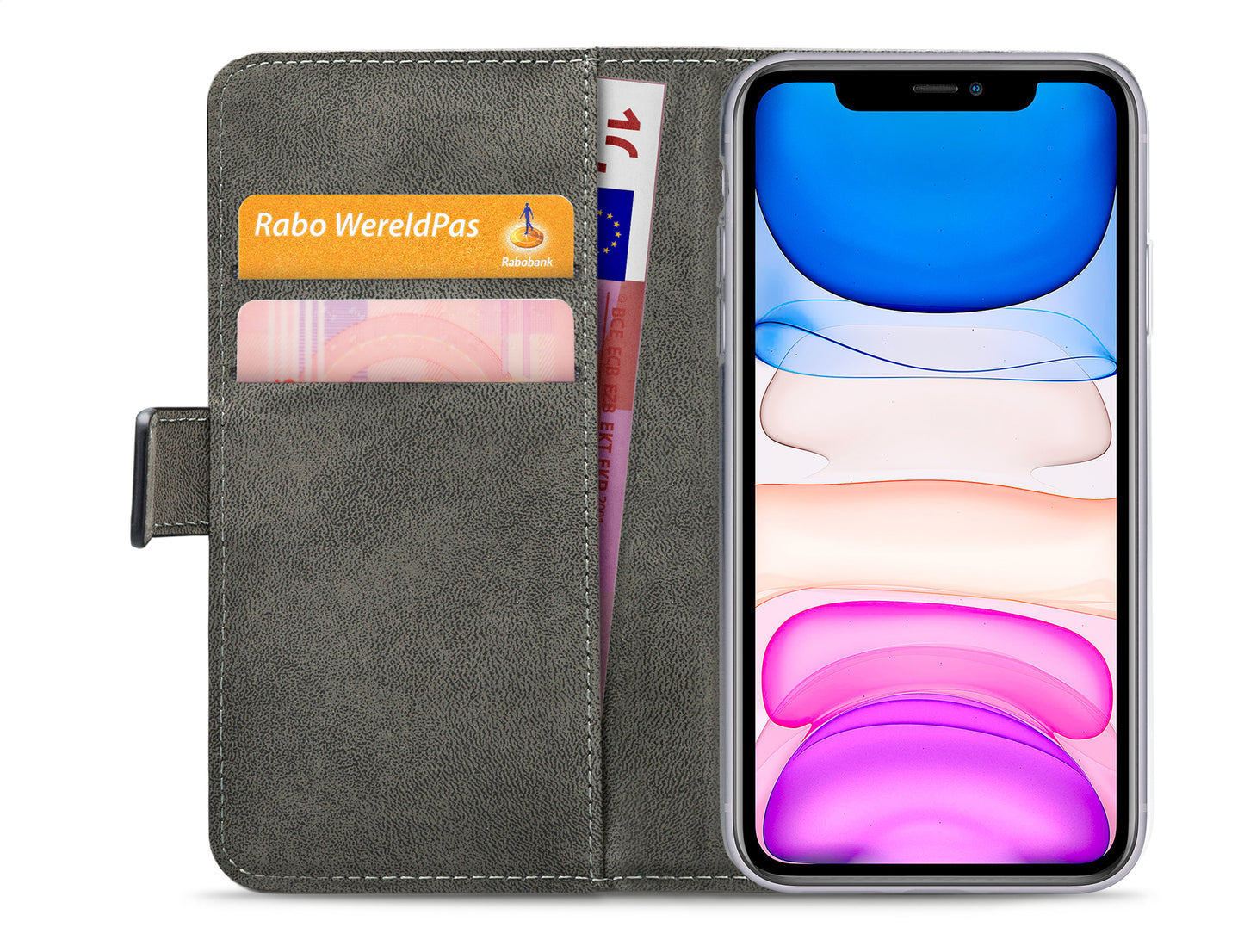 Mobilize Classic Gelly Wallet Book Case Apple Iphone 11 Black