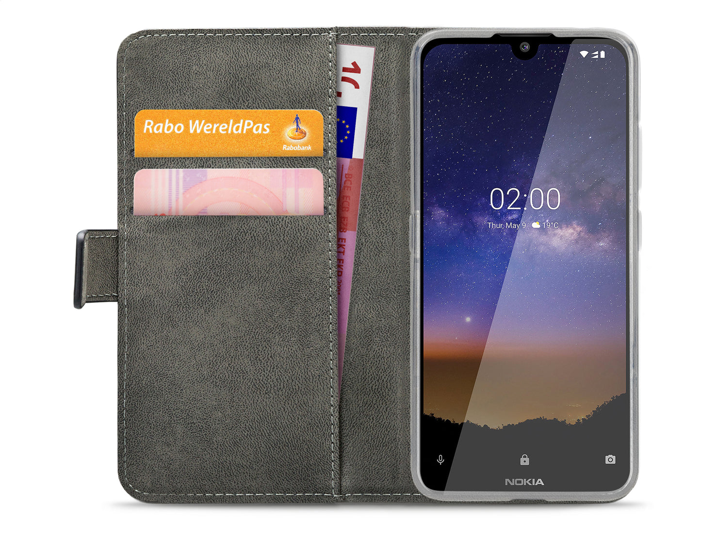 Mobilize Classic Gelly Wallet Book Case Nokia 2.2 Black