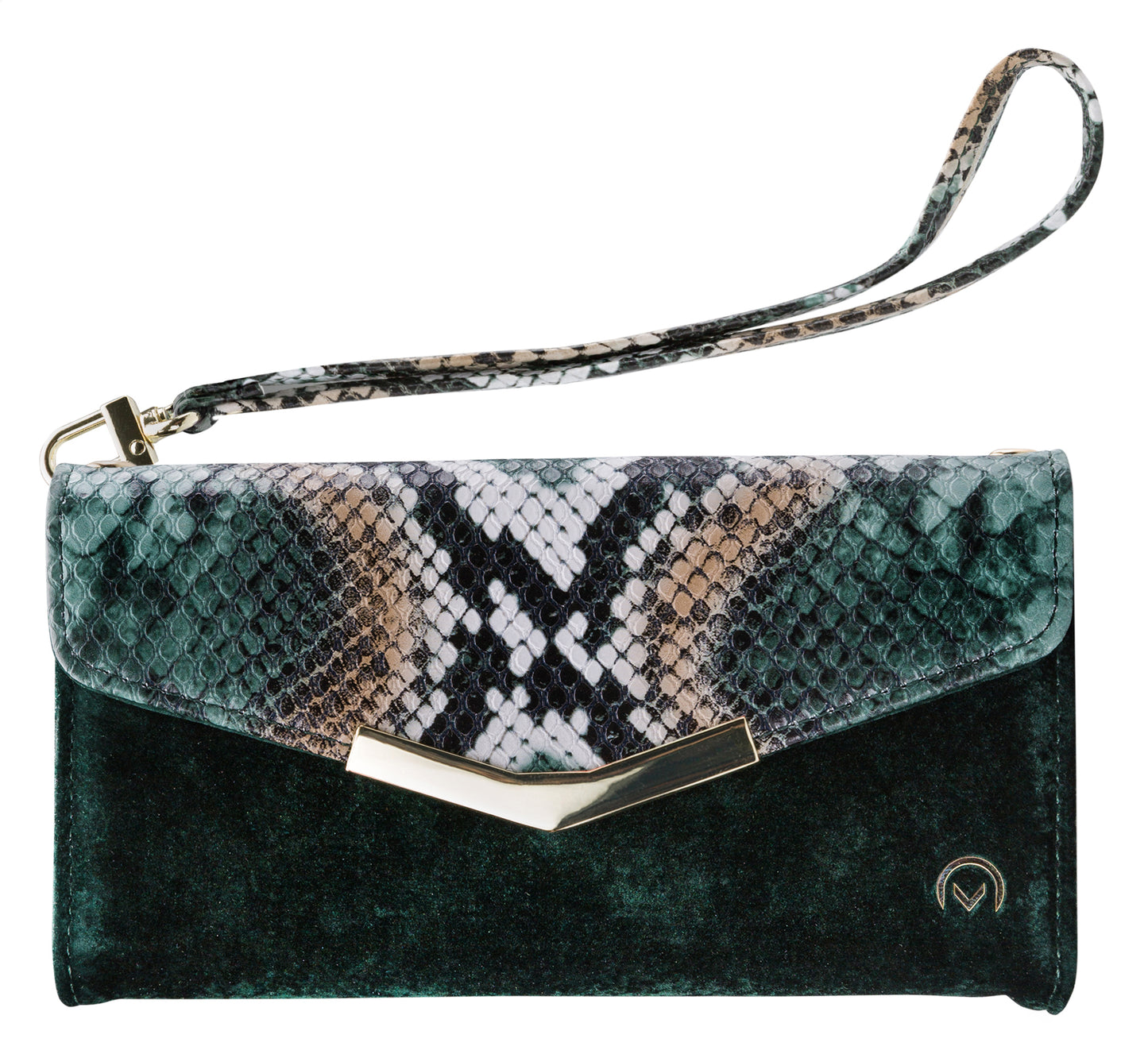 Mobilize 2In1 Gelly Velvet Clutch For Apple Iphone X/Xs Green Snake