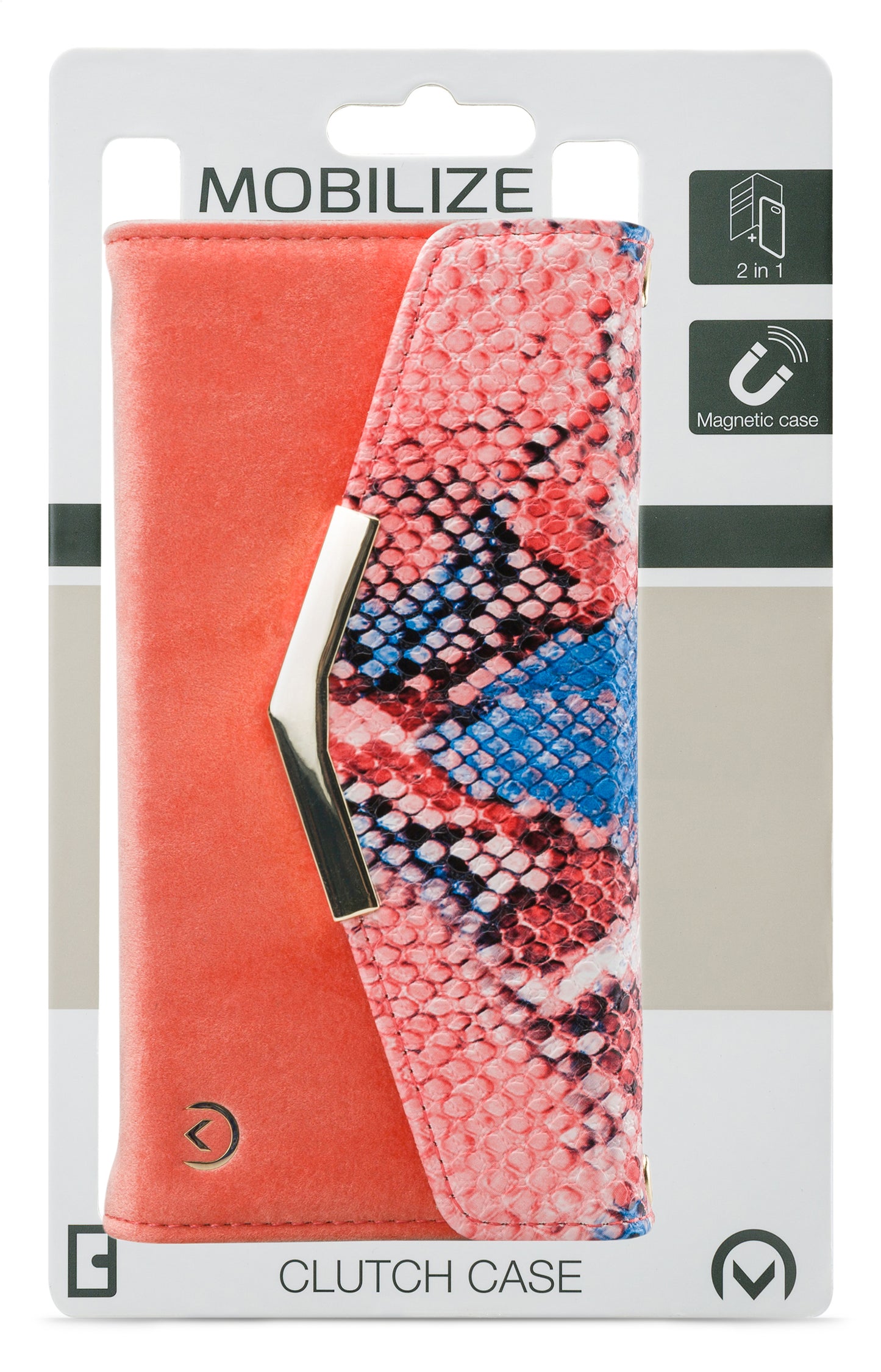 Mobilize 2In1 Gelly Velvet Clutch For Apple Iphone X/Xs Coral Snake
