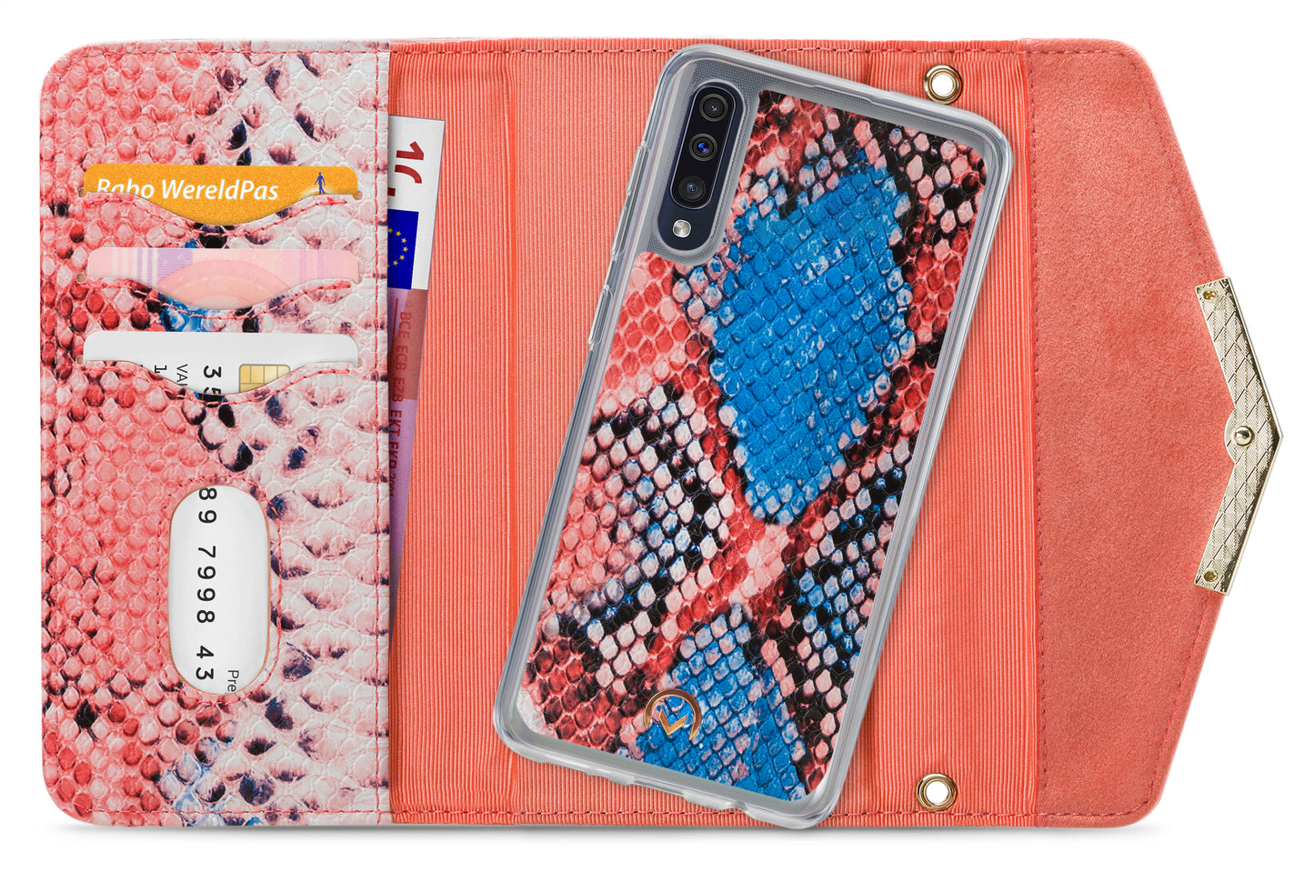 Mobilize 2In1 Gelly Velvet Clutch For Samsung Galaxy A30S/A50 Coral Snake