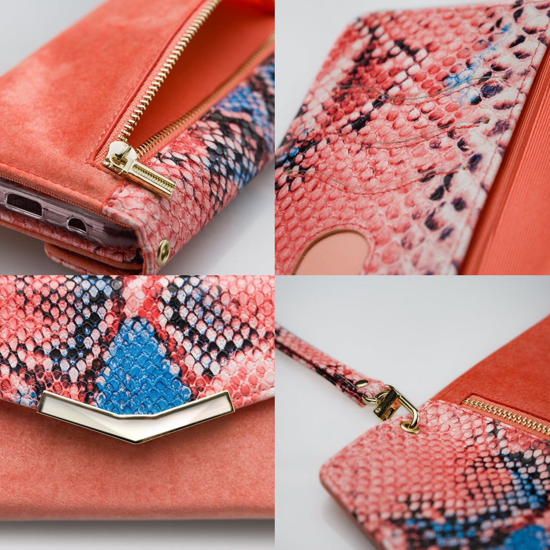 Mobilize 2In1 Gelly Velvet Clutch For Samsung Galaxy A40 Coral Snake