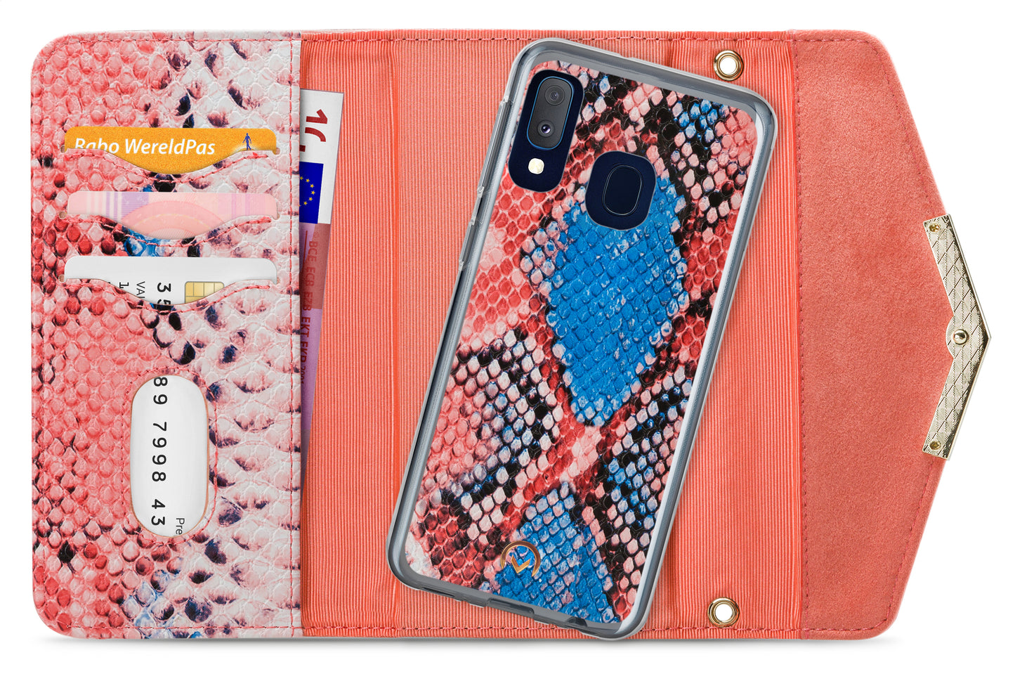 Mobilize 2In1 Gelly Velvet Clutch For Samsung Galaxy A20E Coral Snake