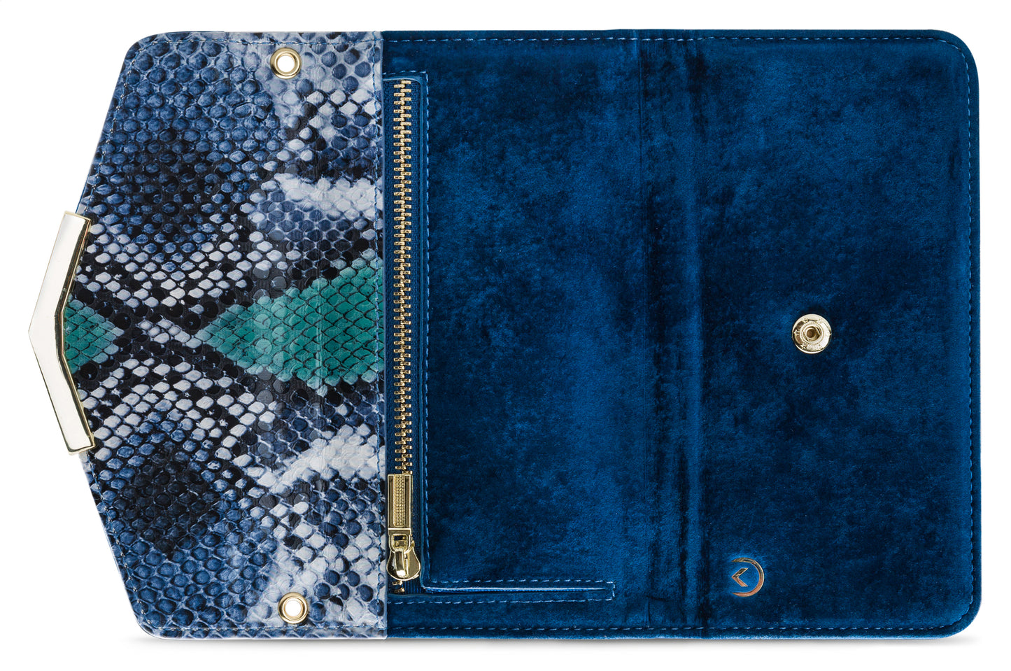 Mobilize 2In1 Gelly Velvet Clutch For Apple Iphone Xr Royal Blue Snake