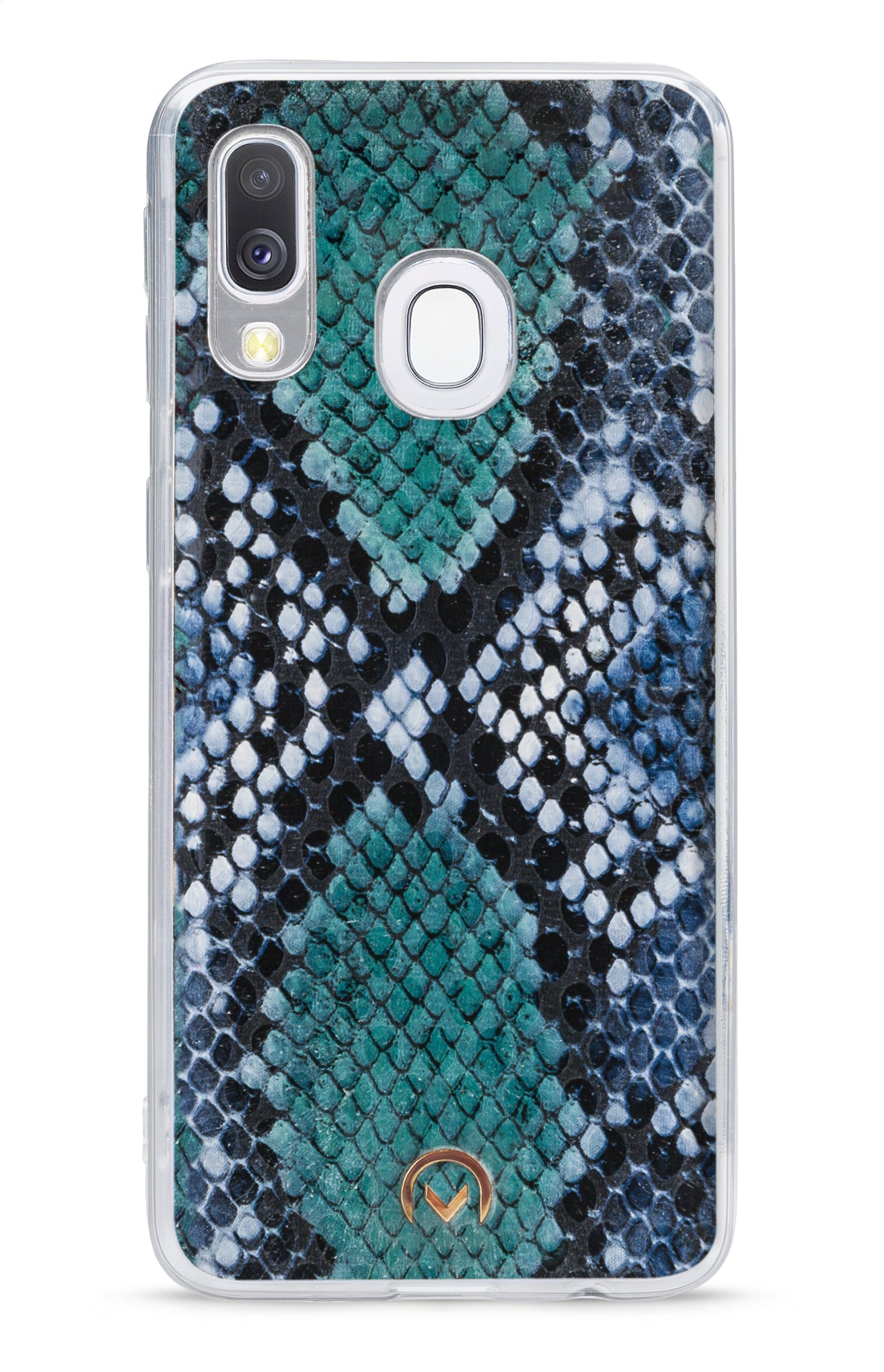 Mobilize 2In1 Gelly Velvet Clutch For Samsung Galaxy A40 Royal Blue Snake