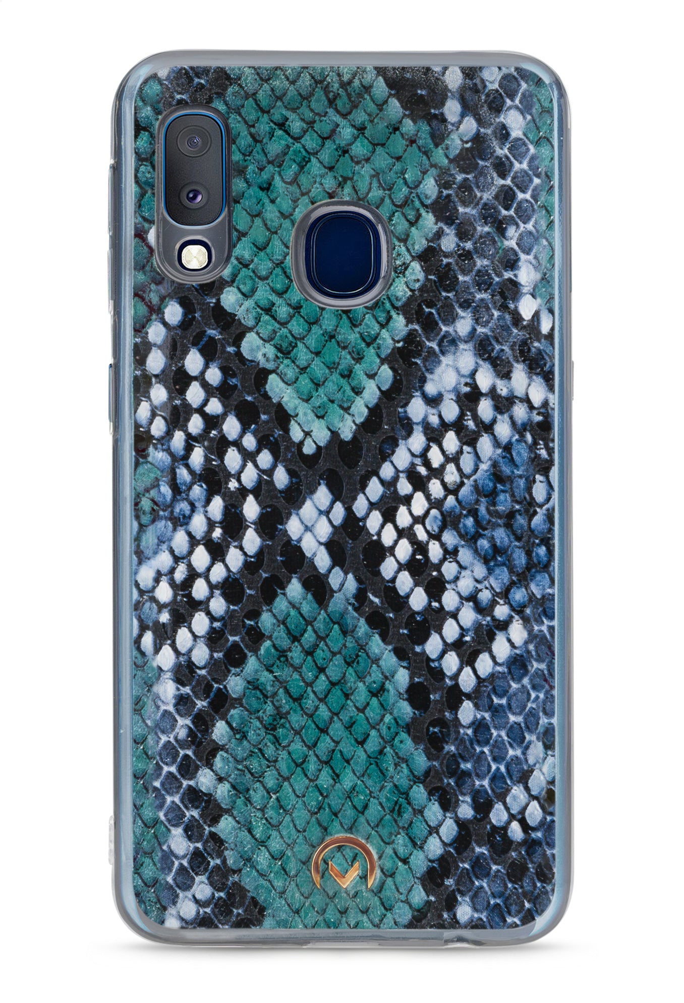 Mobilize 2In1 Gelly Velvet Clutch For Samsung Galaxy A20E Royal Blue Snake