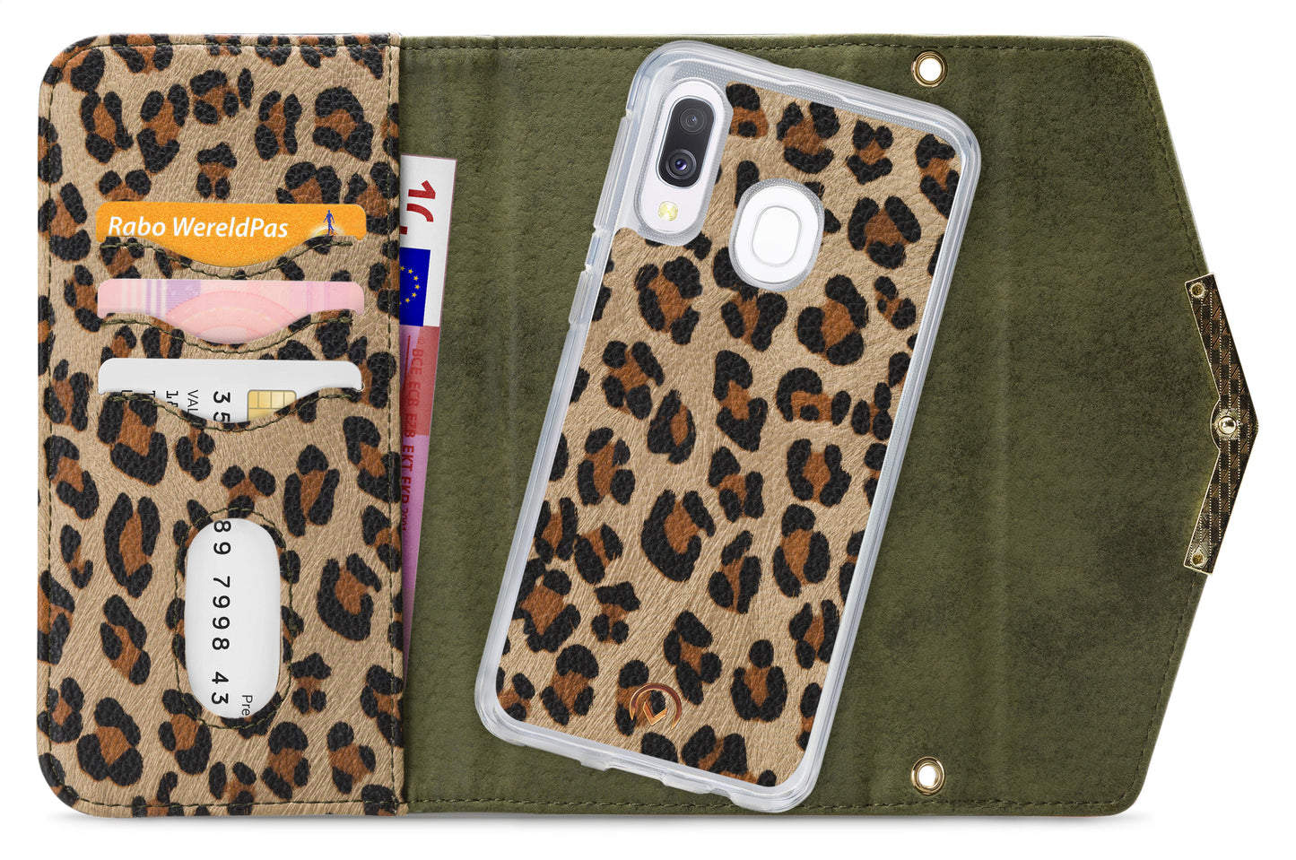 Mobilize 2In1 Gelly Clutch For Samsung Galaxy A40 Green Leopard