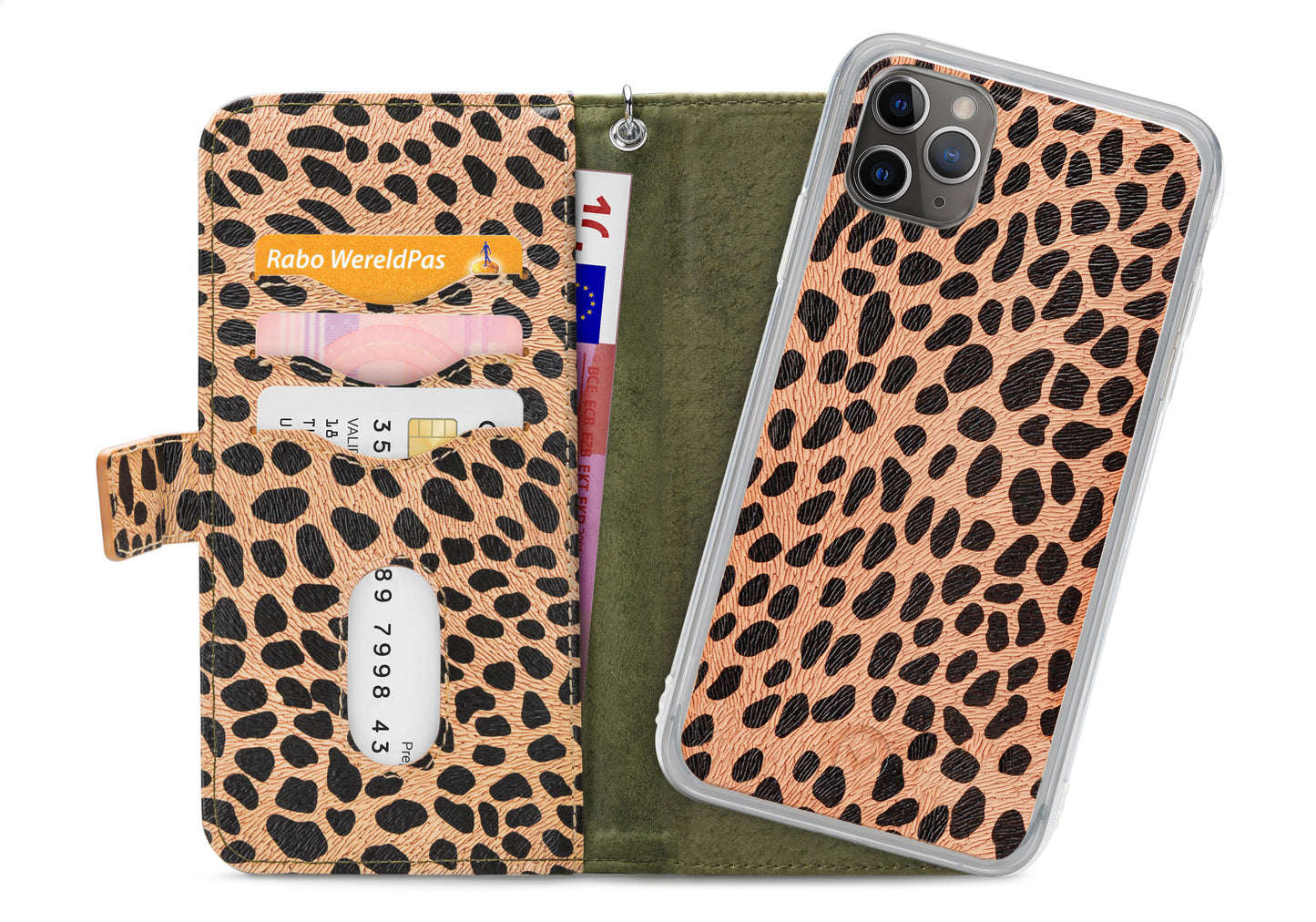 Mobilize 2In1 Gelly Zipper Case Apple Iphone 11 Pro Max Olive/Leopard