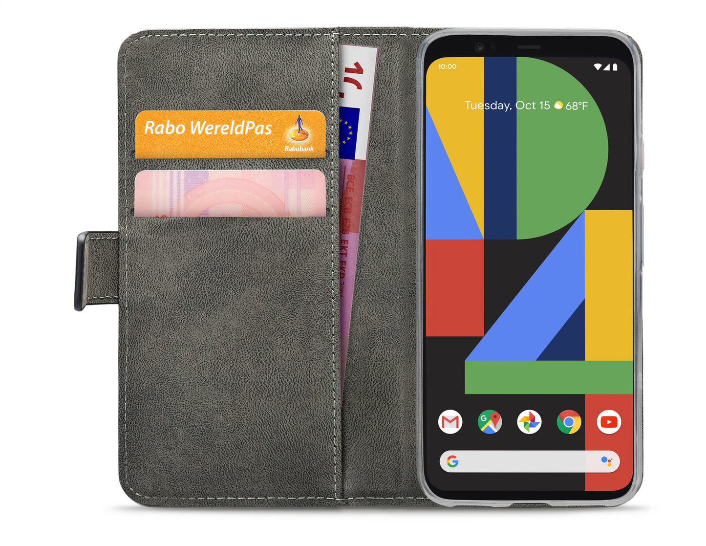 Mobilize Classic Gelly Wallet Book Case Google Pixel 4 Black