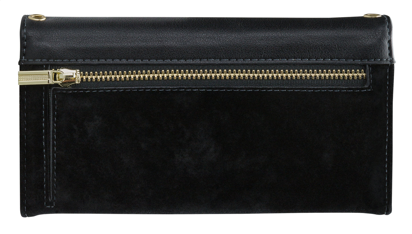 Mobilize 2In1 Gelly Velvet Clutch For Apple Iphone 6 Plus/6S Plus/7 Plus/8 Plus Deep Black