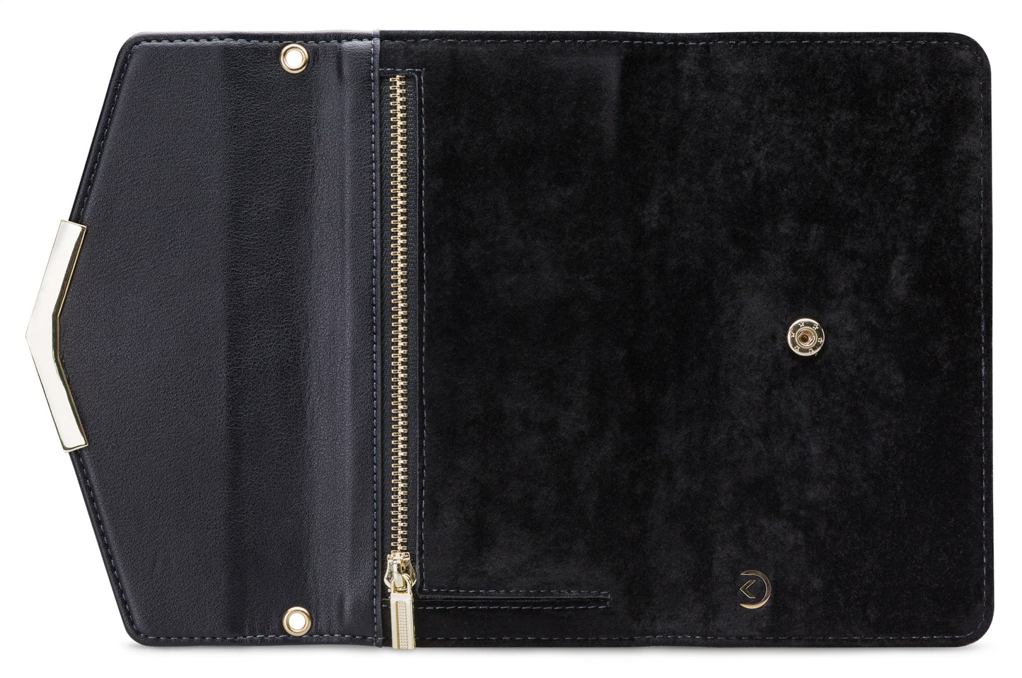 Mobilize 2In1 Gelly Velvet Clutch For Apple Iphone 6 Plus/6S Plus/7 Plus/8 Plus Deep Black