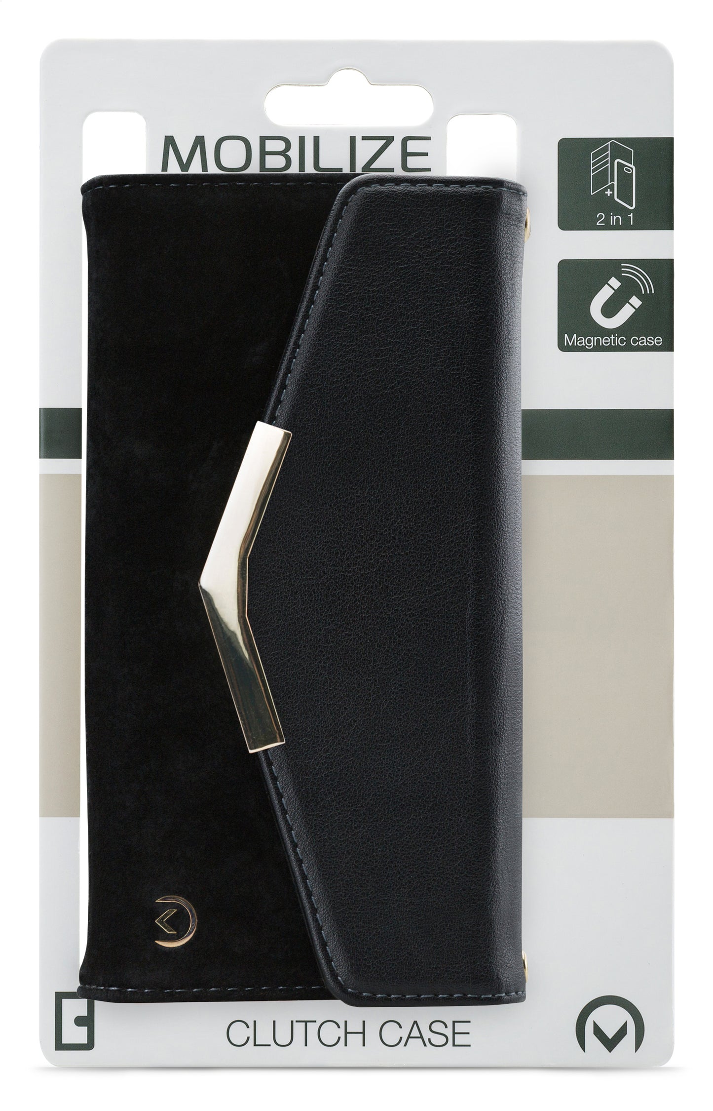 Mobilize 2In1 Gelly Velvet Clutch For Apple Iphone 6 Plus/6S Plus/7 Plus/8 Plus Deep Black