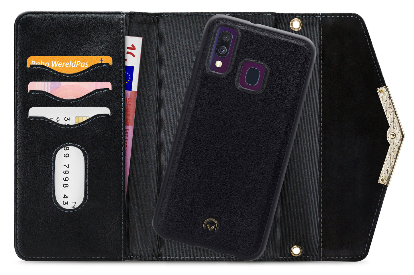 Mobilize 2In1 Gelly Velvet Clutch For Samsung Galaxy A30S/A50 Deep Black