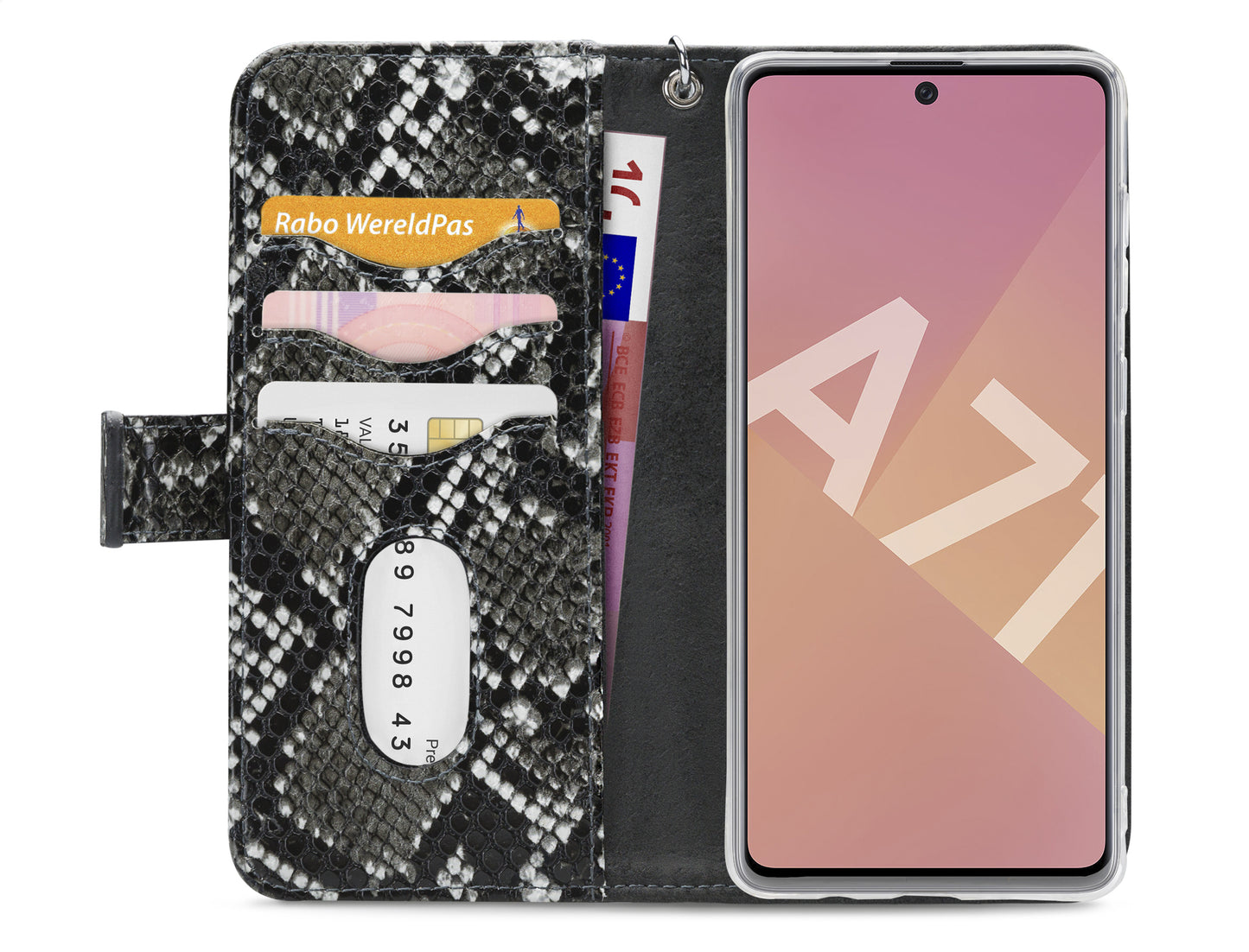 Mobilize 2In1 Gelly Zipper Case Samsung Galaxy A71 Black/Snake