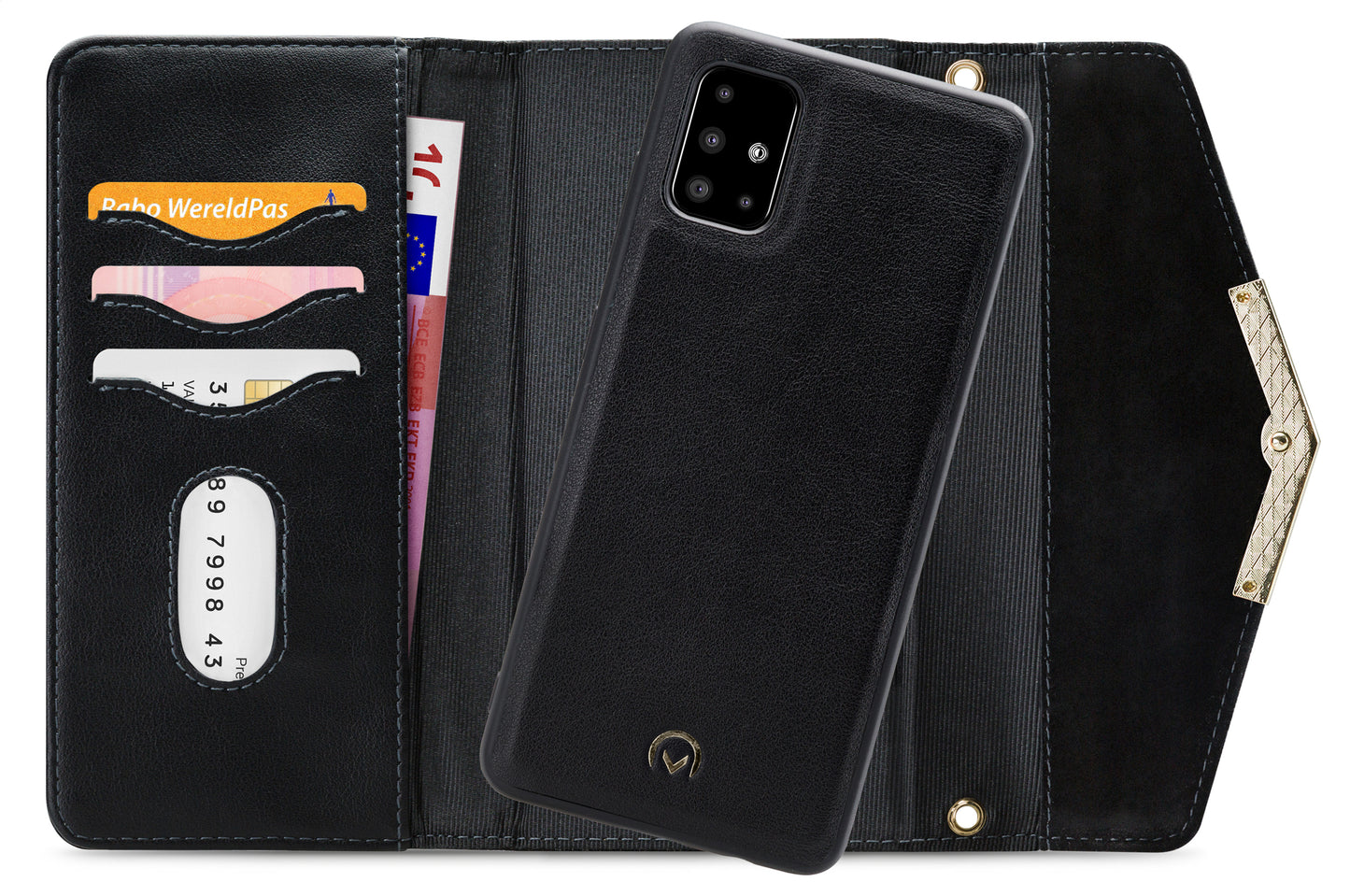 Mobilize 2In1 Gelly Velvet Clutch For Samsung Galaxy A51 Deep Black