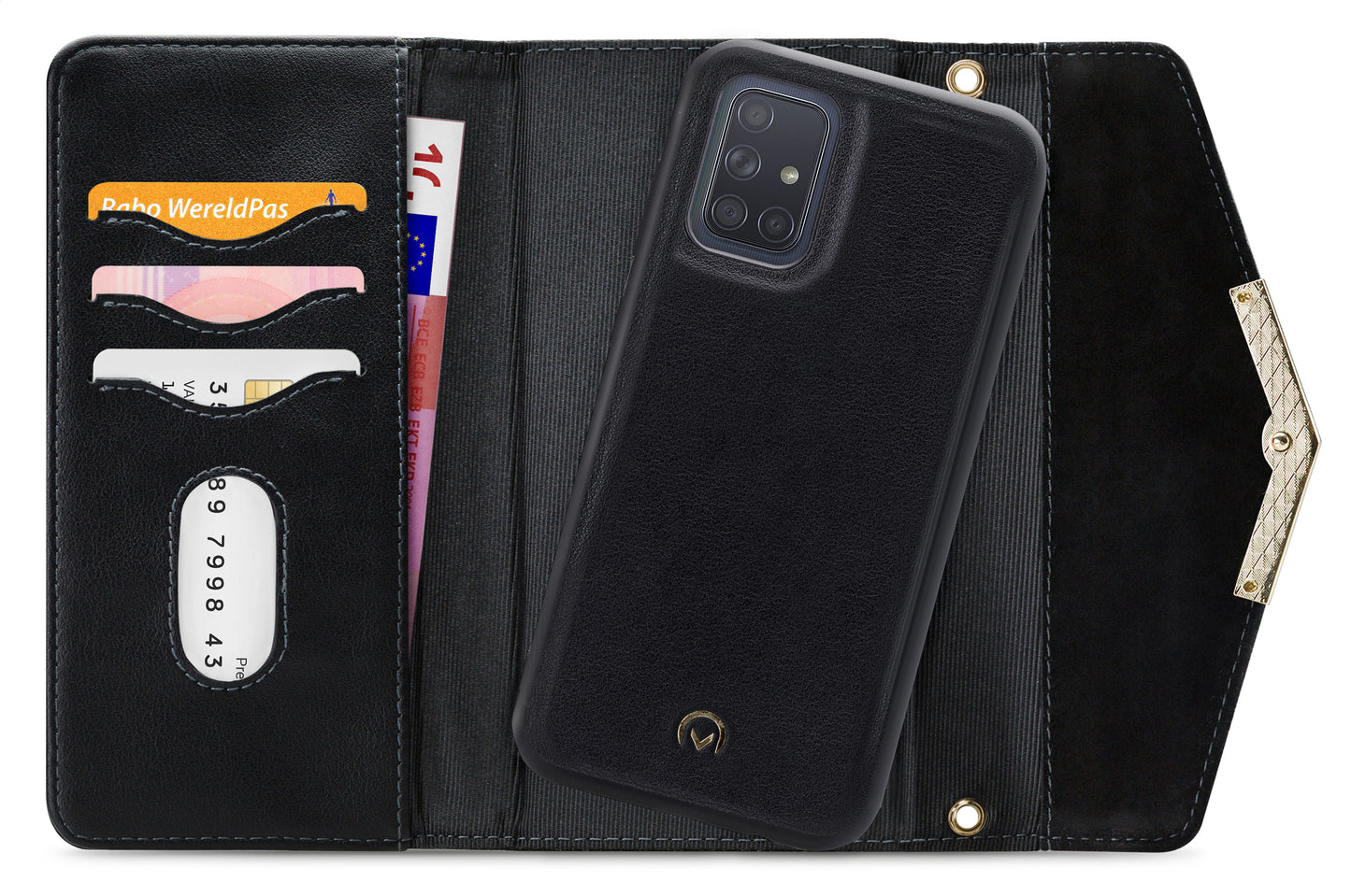 Mobilize 2In1 Gelly Velvet Clutch For Samsung Galaxy A71 Deep Black
