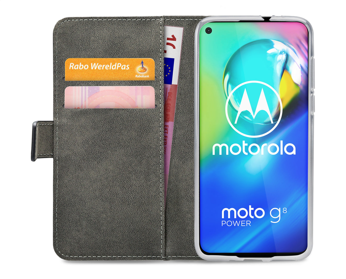 Mobilize Classic Gelly Wallet Book Case Motorola Moto G8 Power Black
