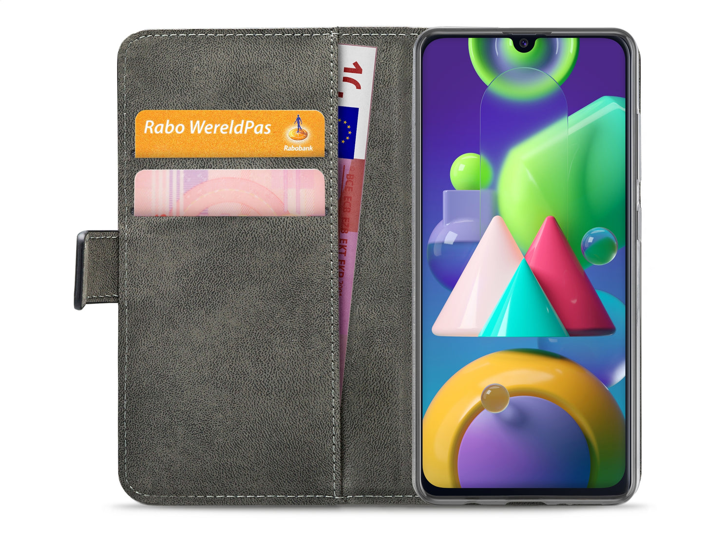 Mobilize Classic Gelly Wallet Book Case Samsung Galaxy M21 Black