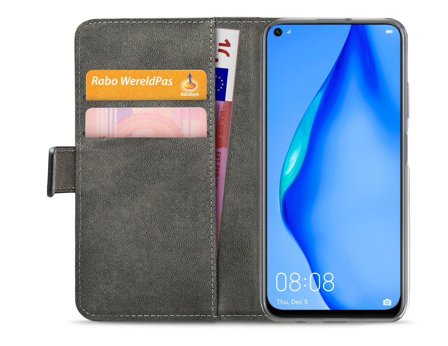 Mobilize Classic Gelly Wallet Book Case Huawei P40 Lite Black