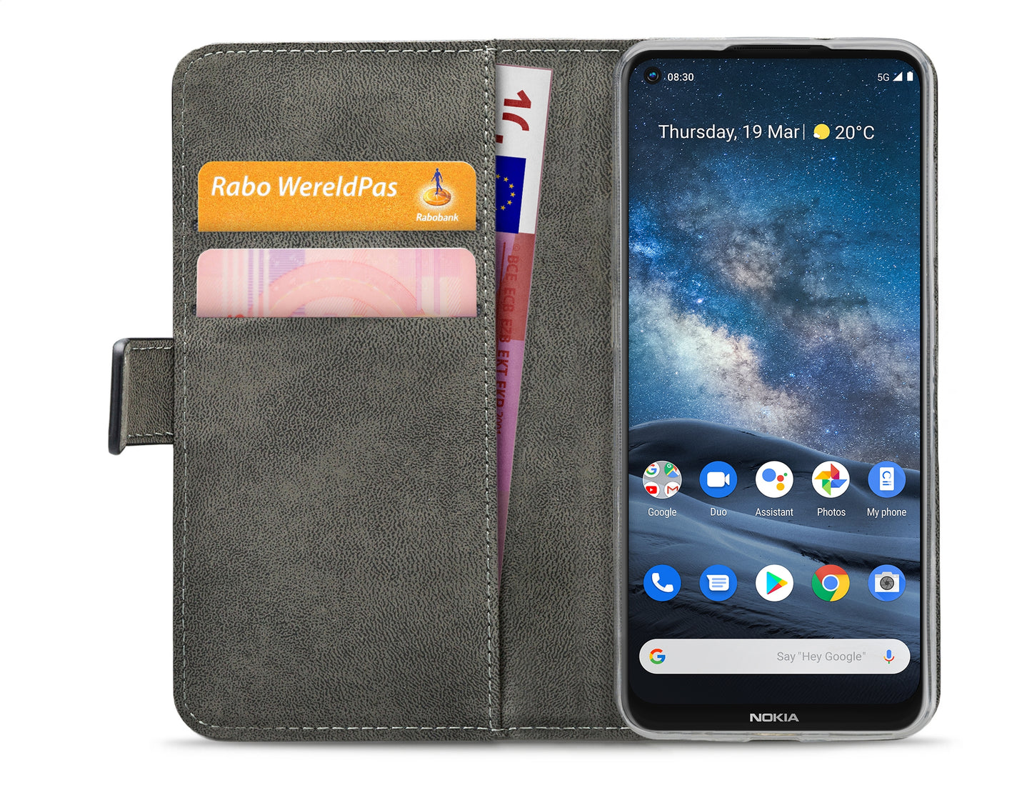 Mobilize Classic Gelly Wallet Book Case Nokia 8.3 5G Black