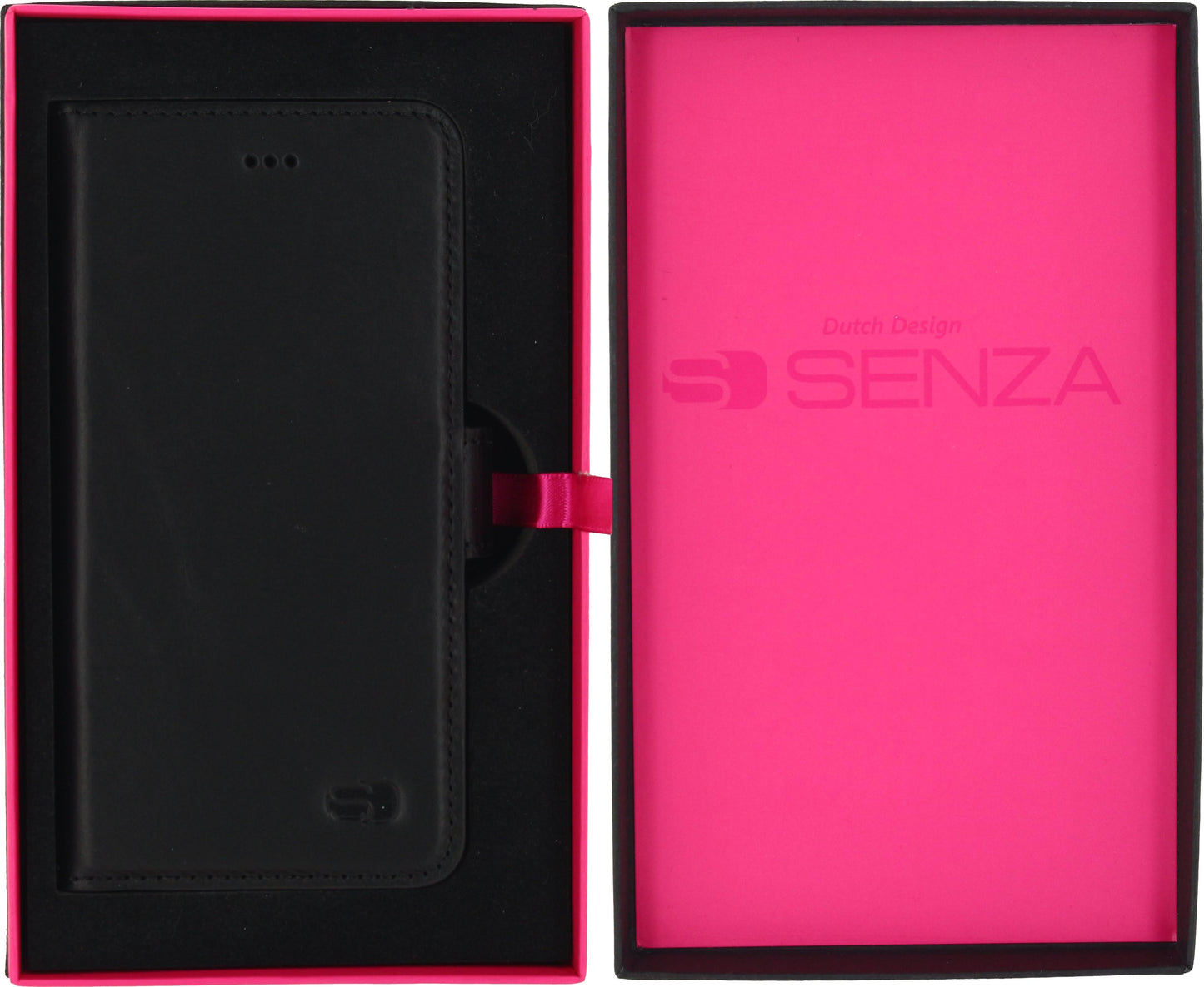 Senza Pure Leather Wallet Apple Iphone 6/6S Deep Black