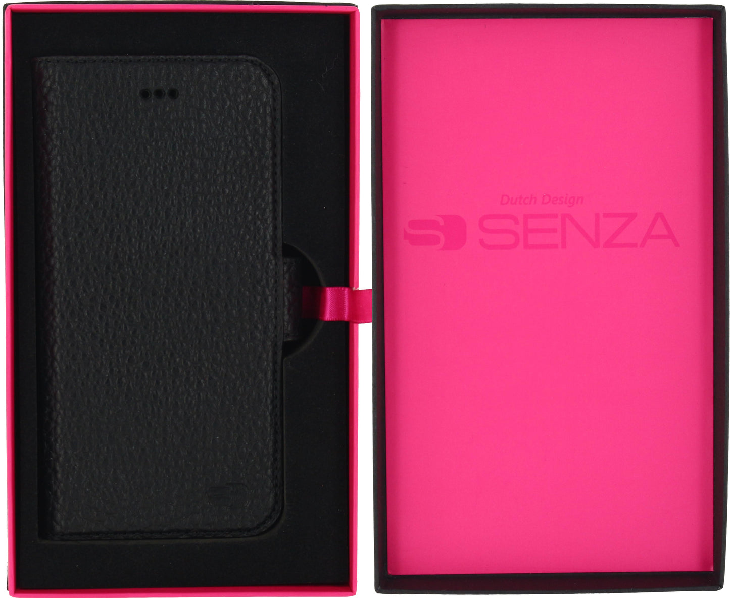 Senza Exquisite Leather Wallet Apple Iphone 6/6S Intense Black