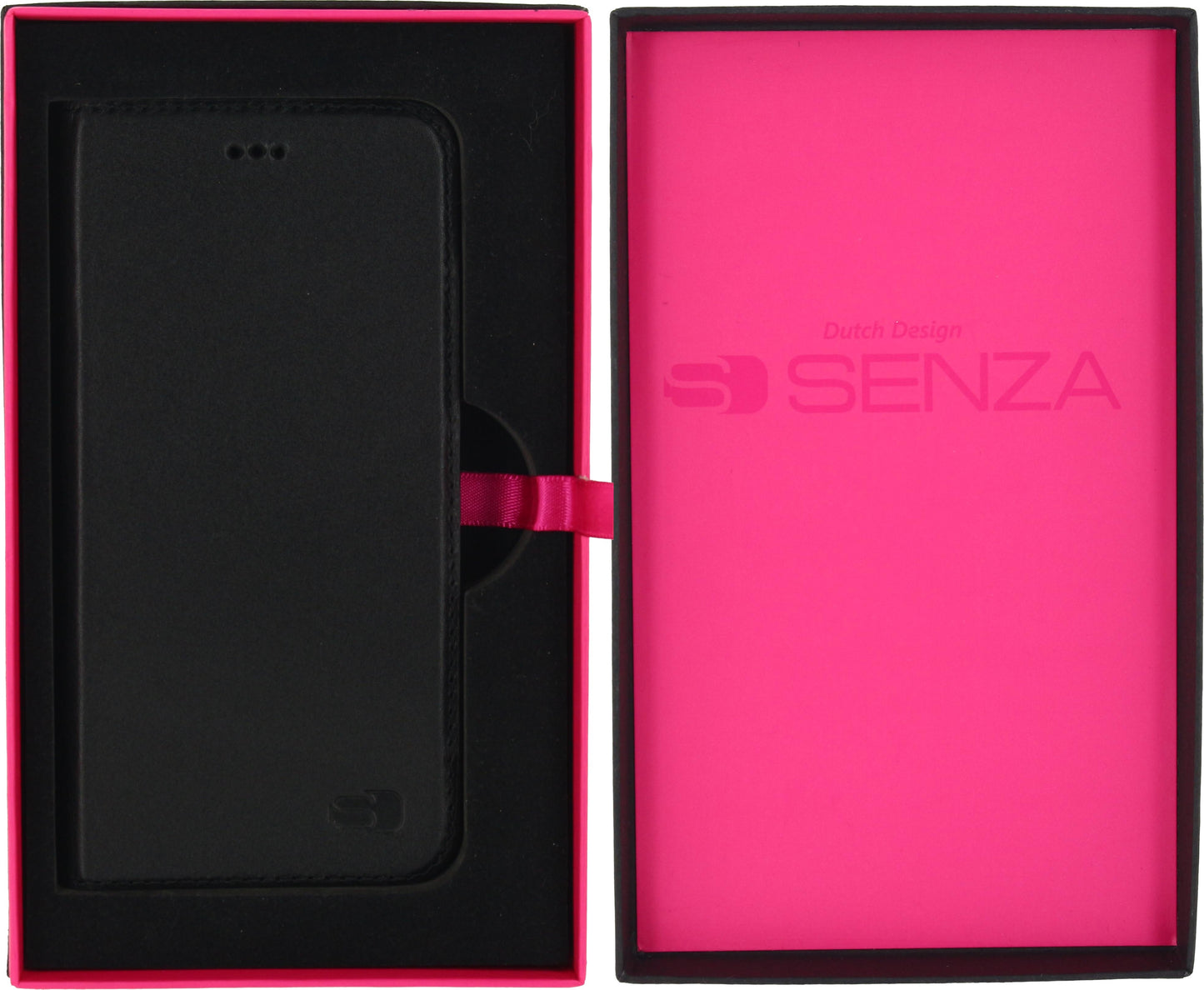 Senza Authentic Leather Booklet Apple Iphone 6/6S Pure Black