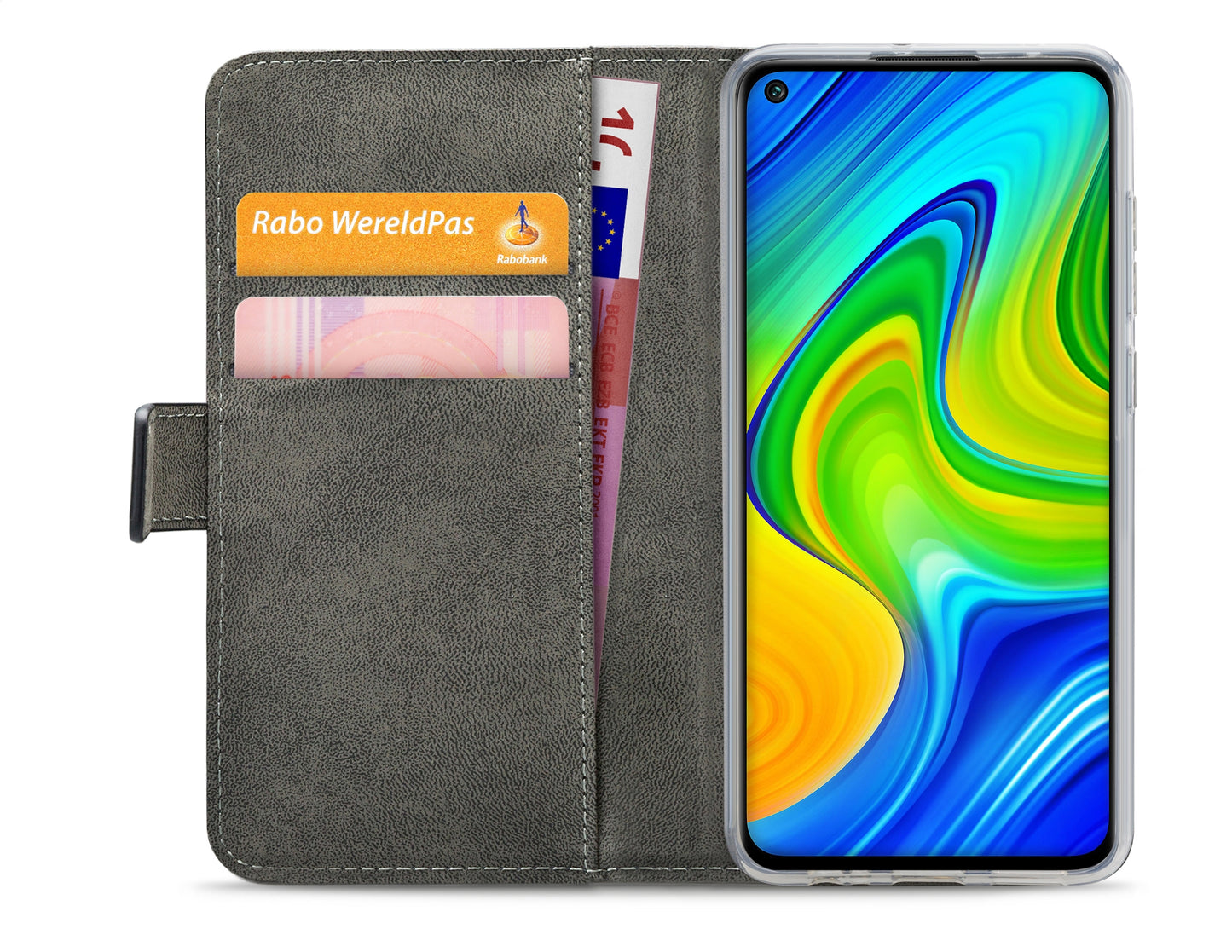 Mobilize Classic Gelly Wallet Book Case Xiaomi Redmi Note 9 Black