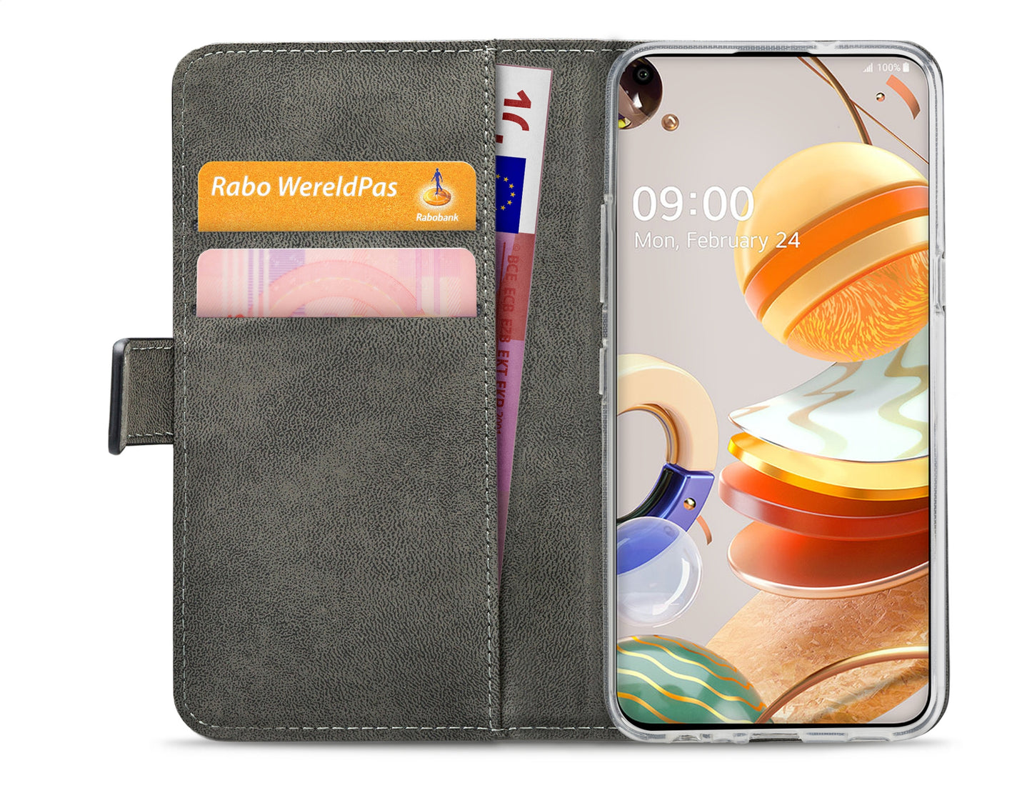 Mobilize Classic Gelly Wallet Book Case Lg K61 Black