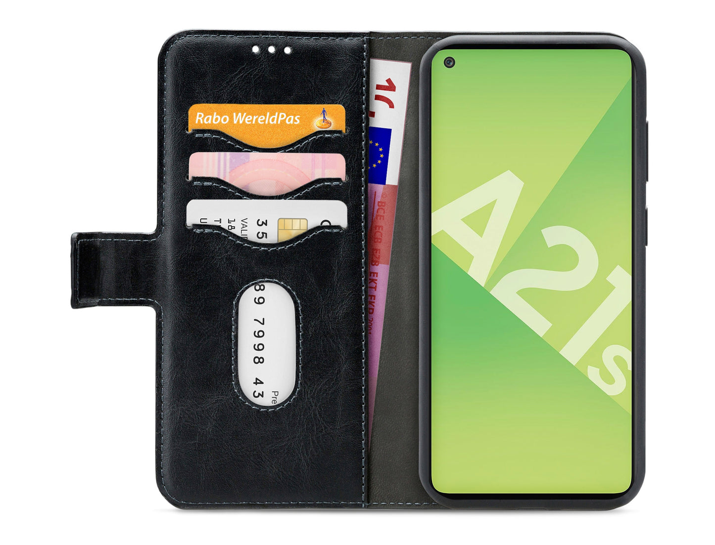Mobilize 2In1 Gelly Wallet Case Samsung Galaxy A21S Black